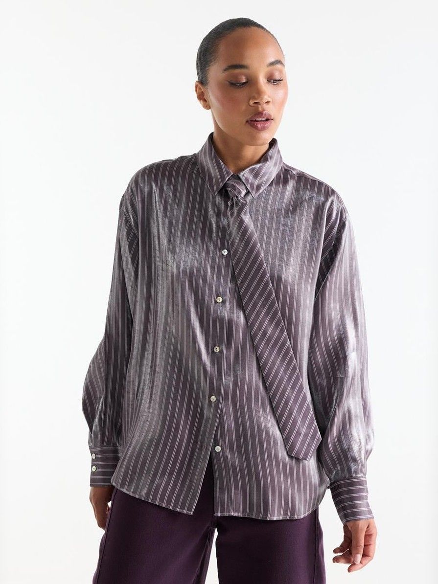 JANSEN AMSTERDAM - BLOUSE - Paars