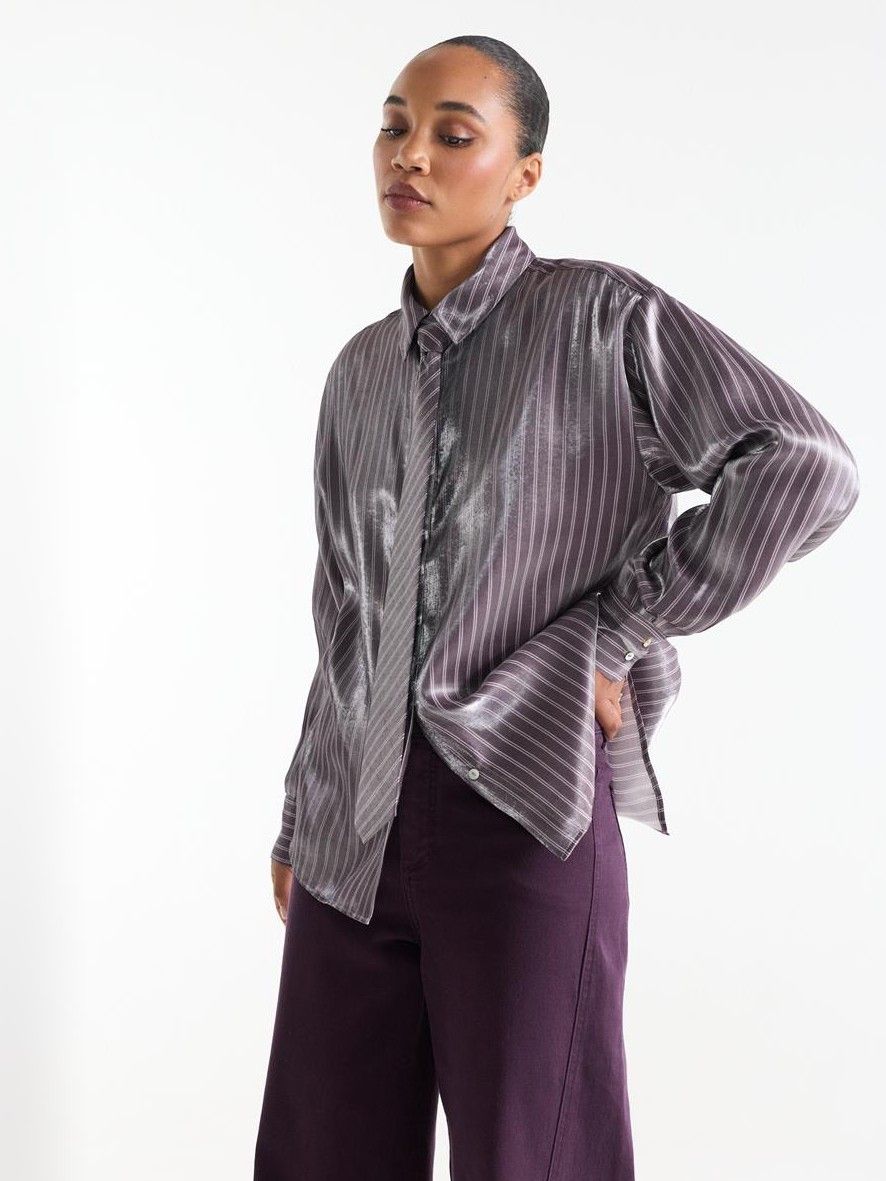 JANSEN AMSTERDAM - BLOUSE - Paars