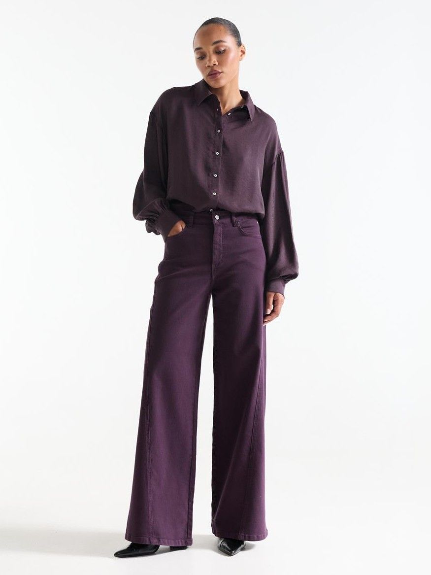 JANSEN AMSTERDAM - JEANS - Paars