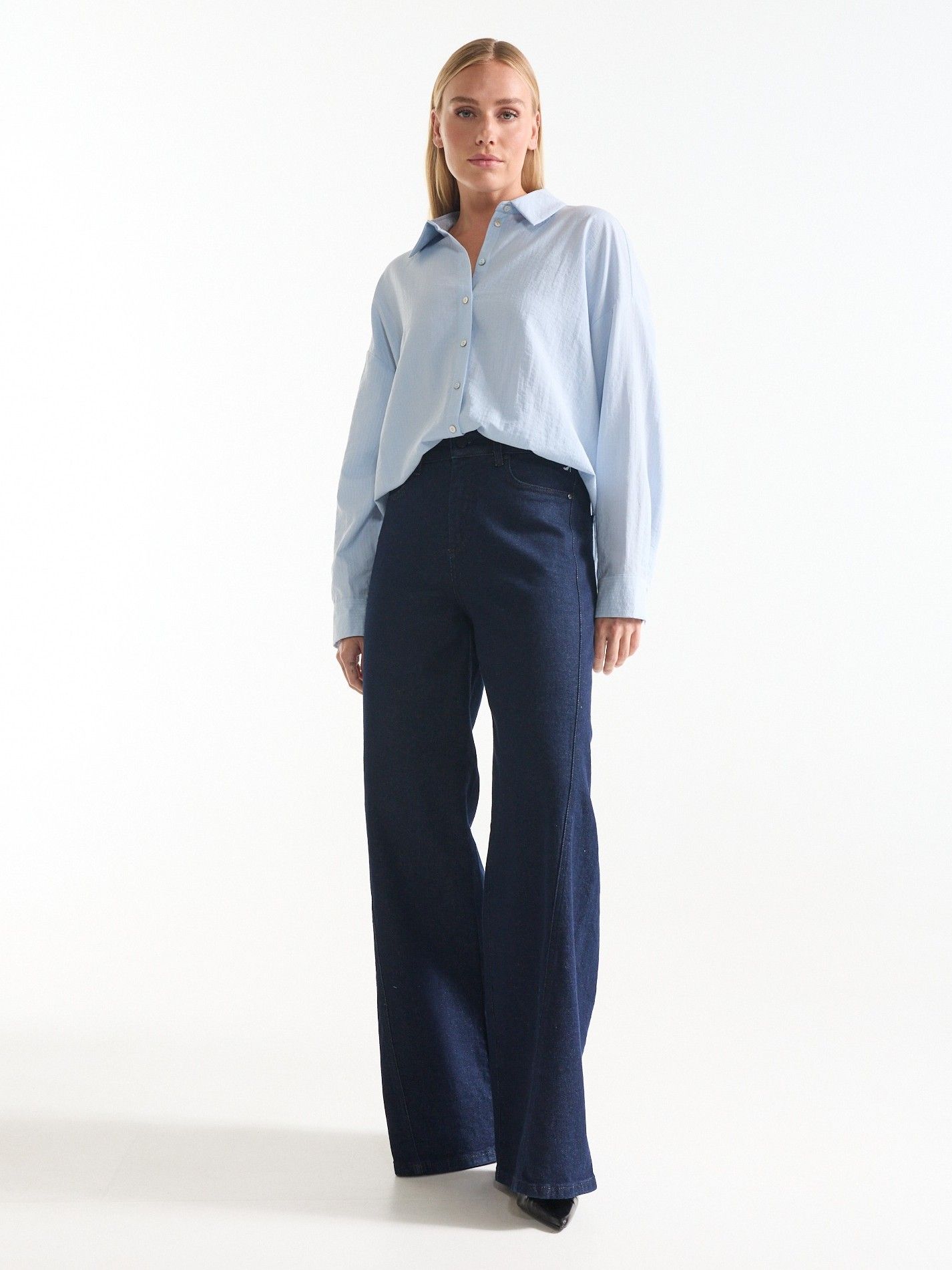 JANSEN AMSTERDAM - BLOUSE - Blauw