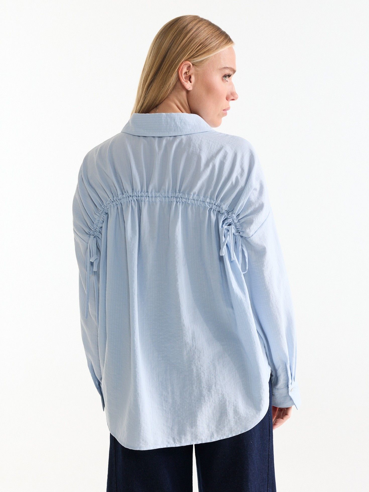 JANSEN AMSTERDAM - BLOUSE - Blauw