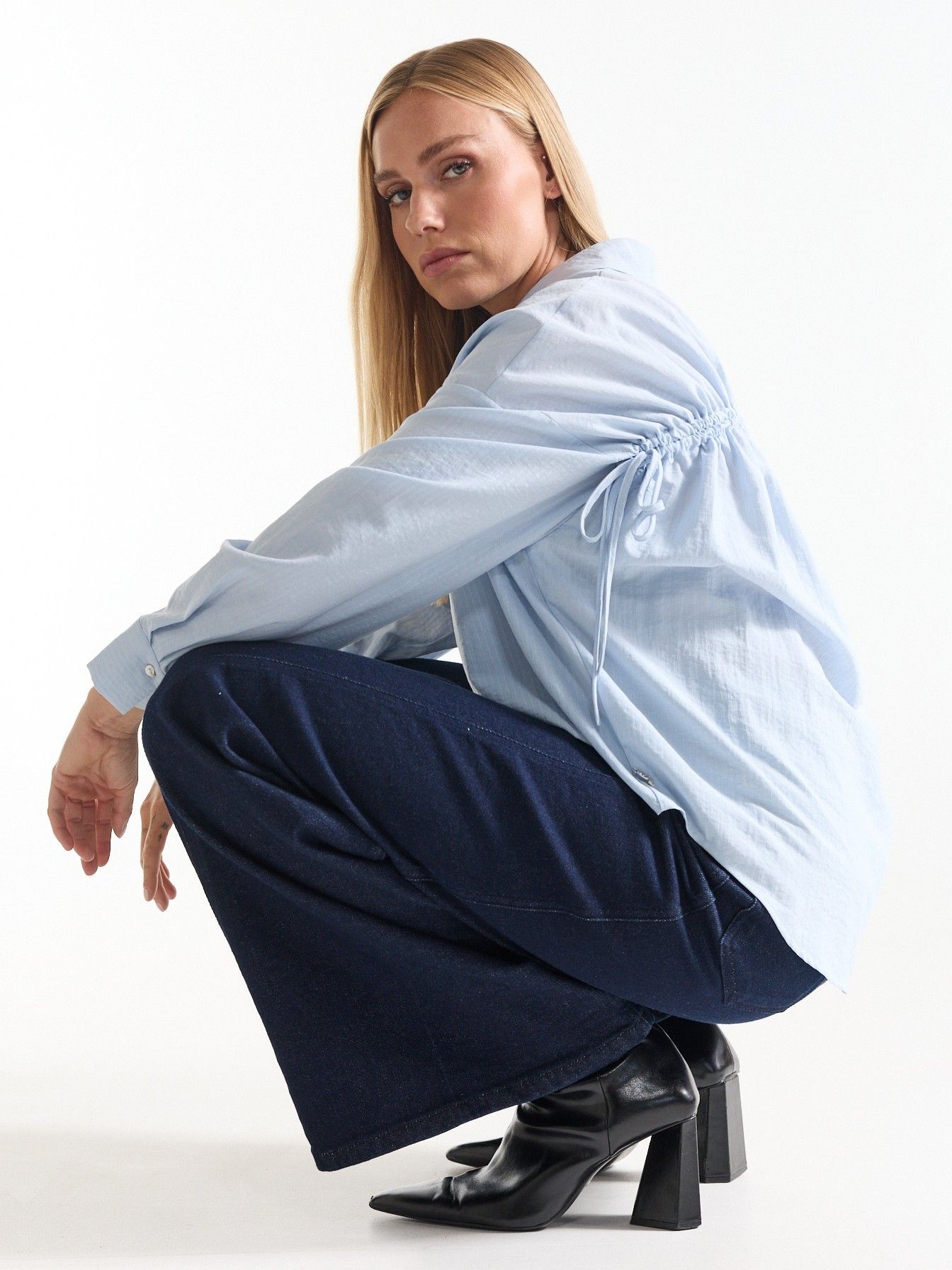 JANSEN AMSTERDAM - BLOUSE - Blauw