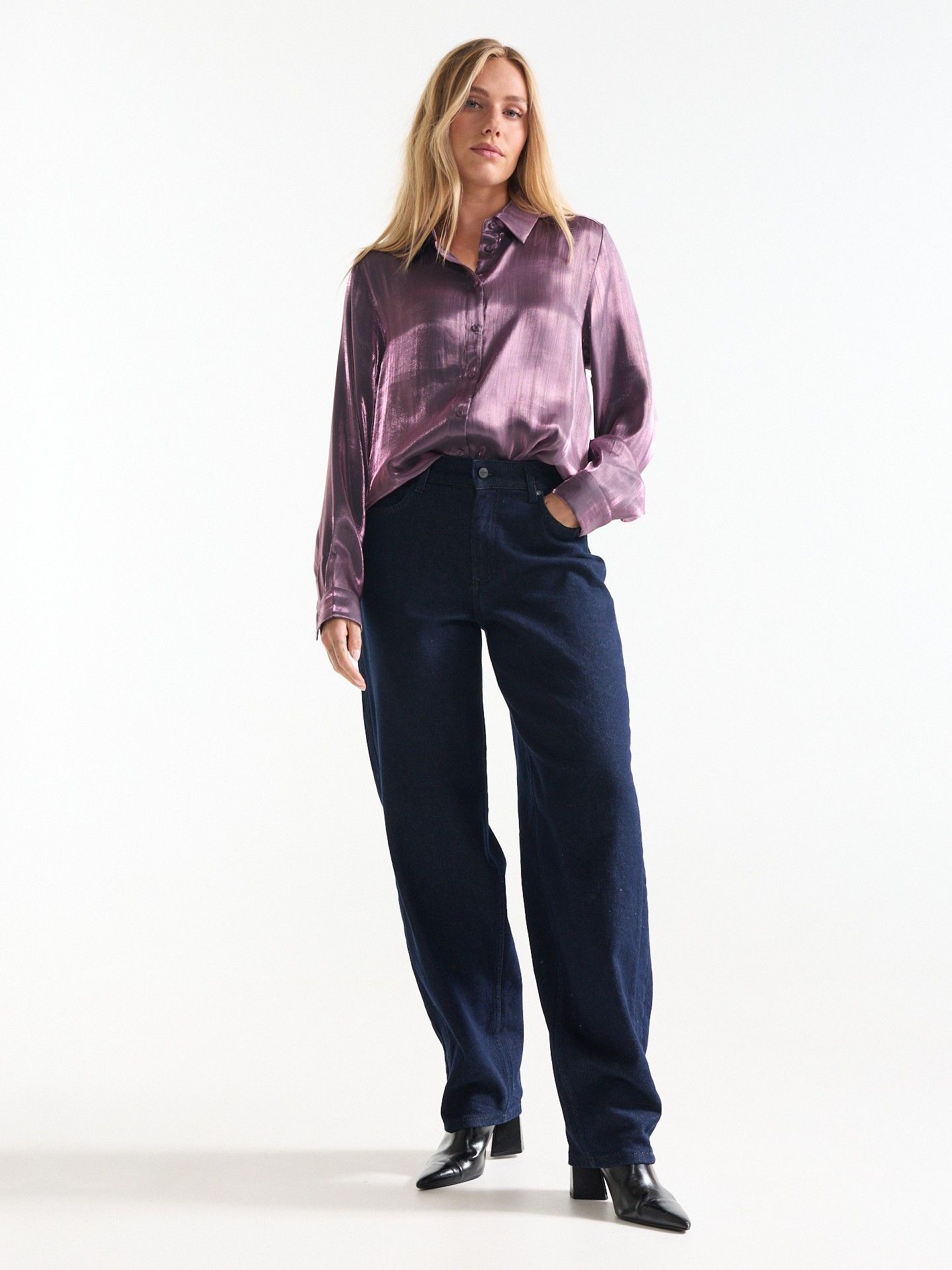 JANSEN AMSTERDAM - BLOUSE - Paars