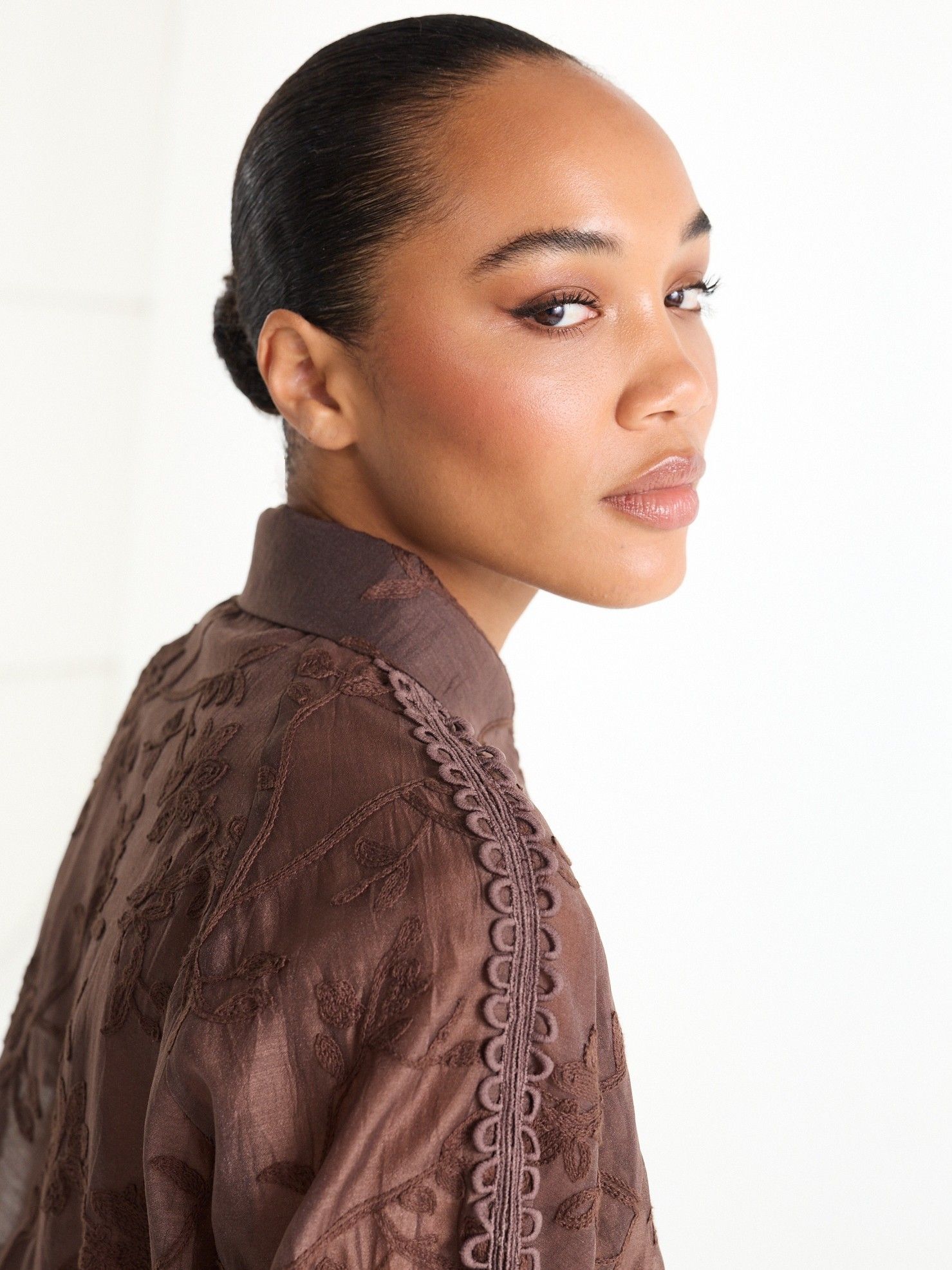 JANSEN AMSTERDAM - BLOUSE - Bruin