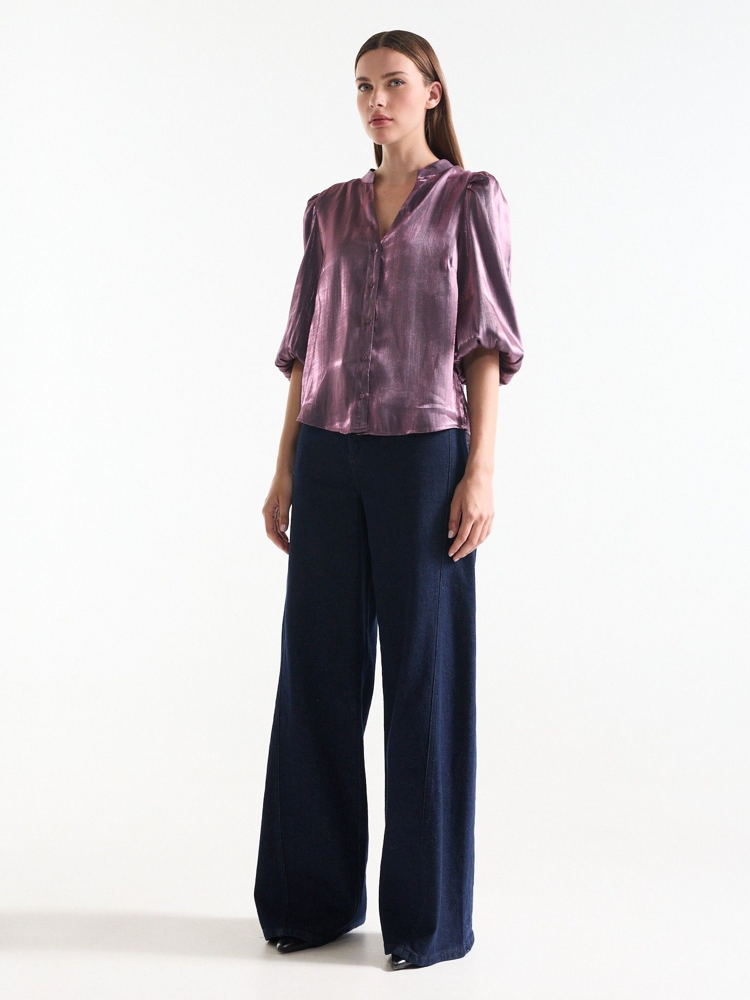 JANSEN AMSTERDAM - BLOUSE - Paars