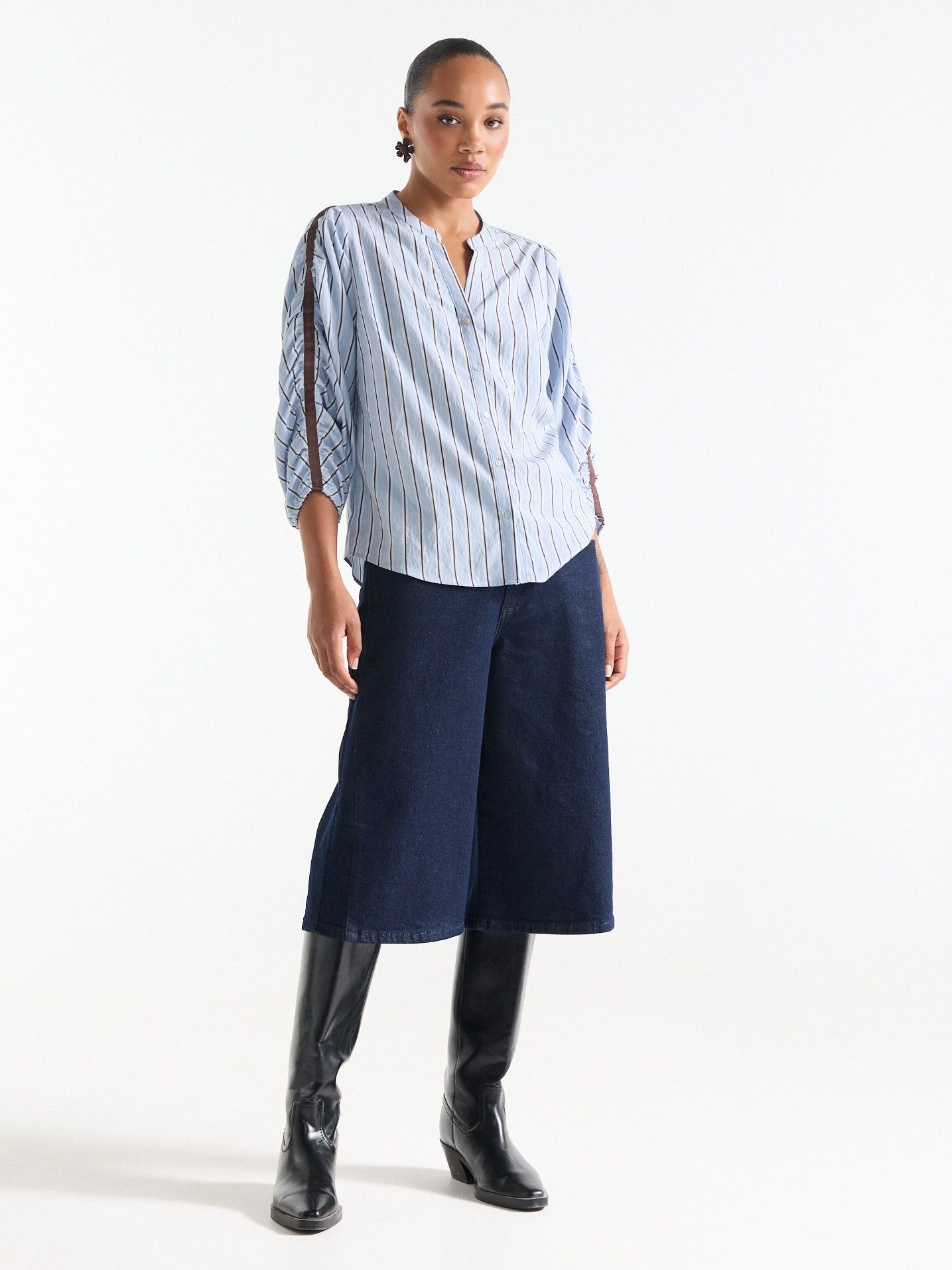 JANSEN AMSTERDAM - BLOUSE - Blauw