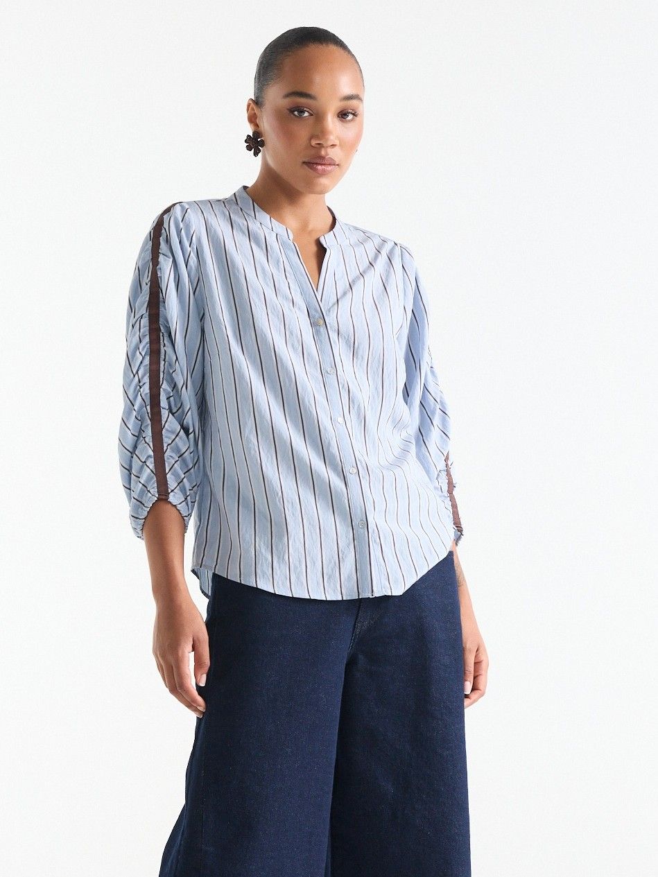 JANSEN AMSTERDAM - BLOUSE - Blauw