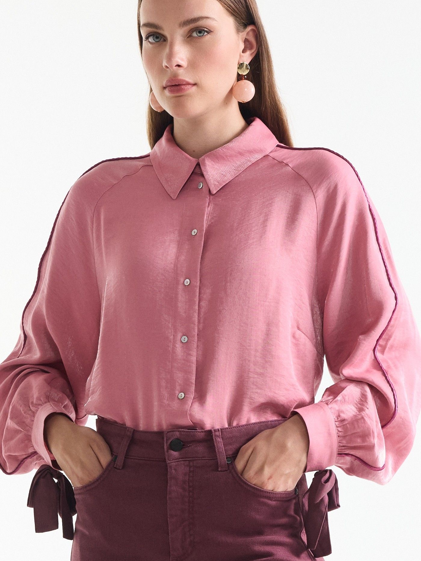JANSEN AMSTERDAM - BLOUSE - Roze