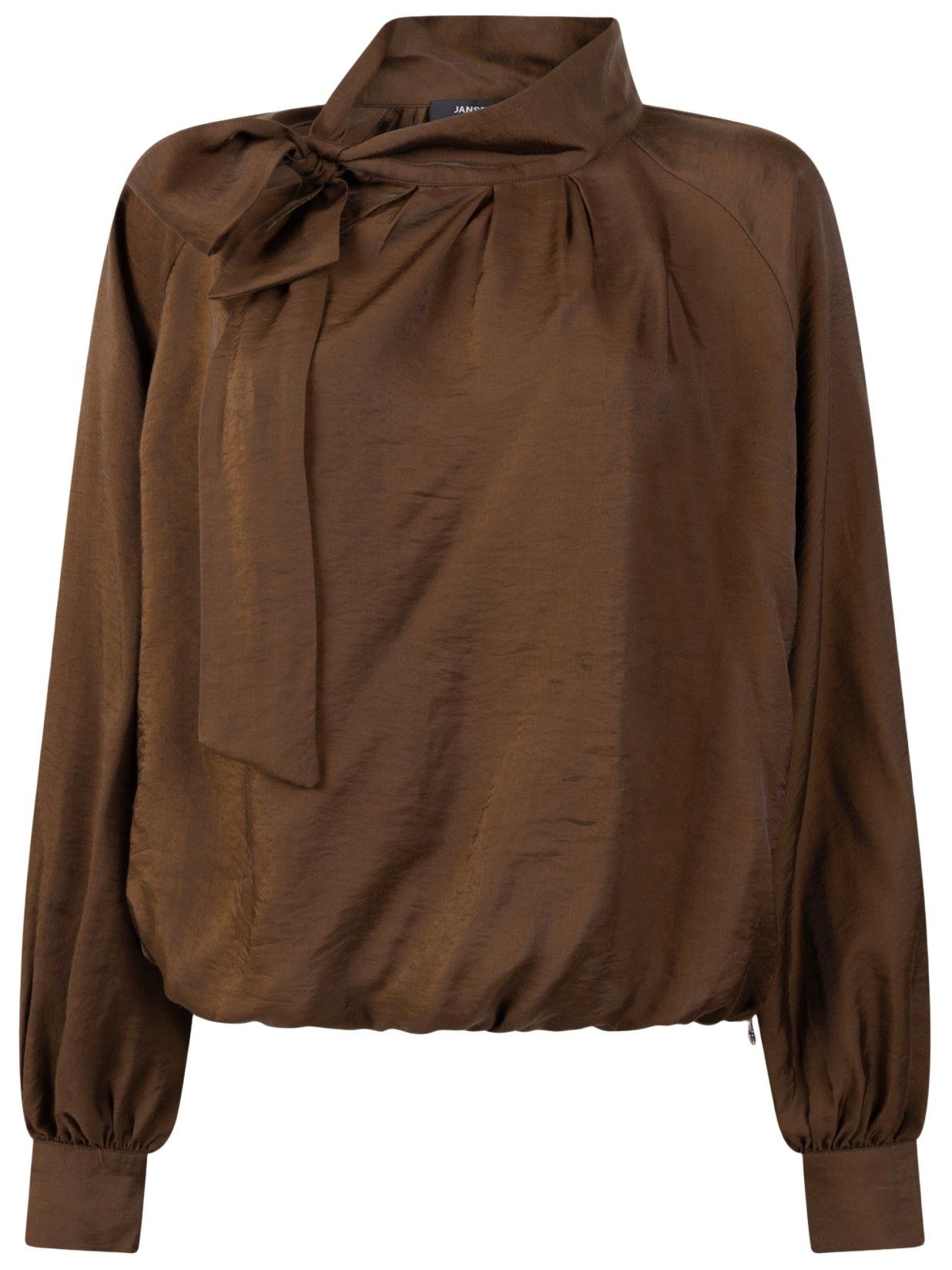 JANSEN AMSTERDAM - BLOUSE - Bruin