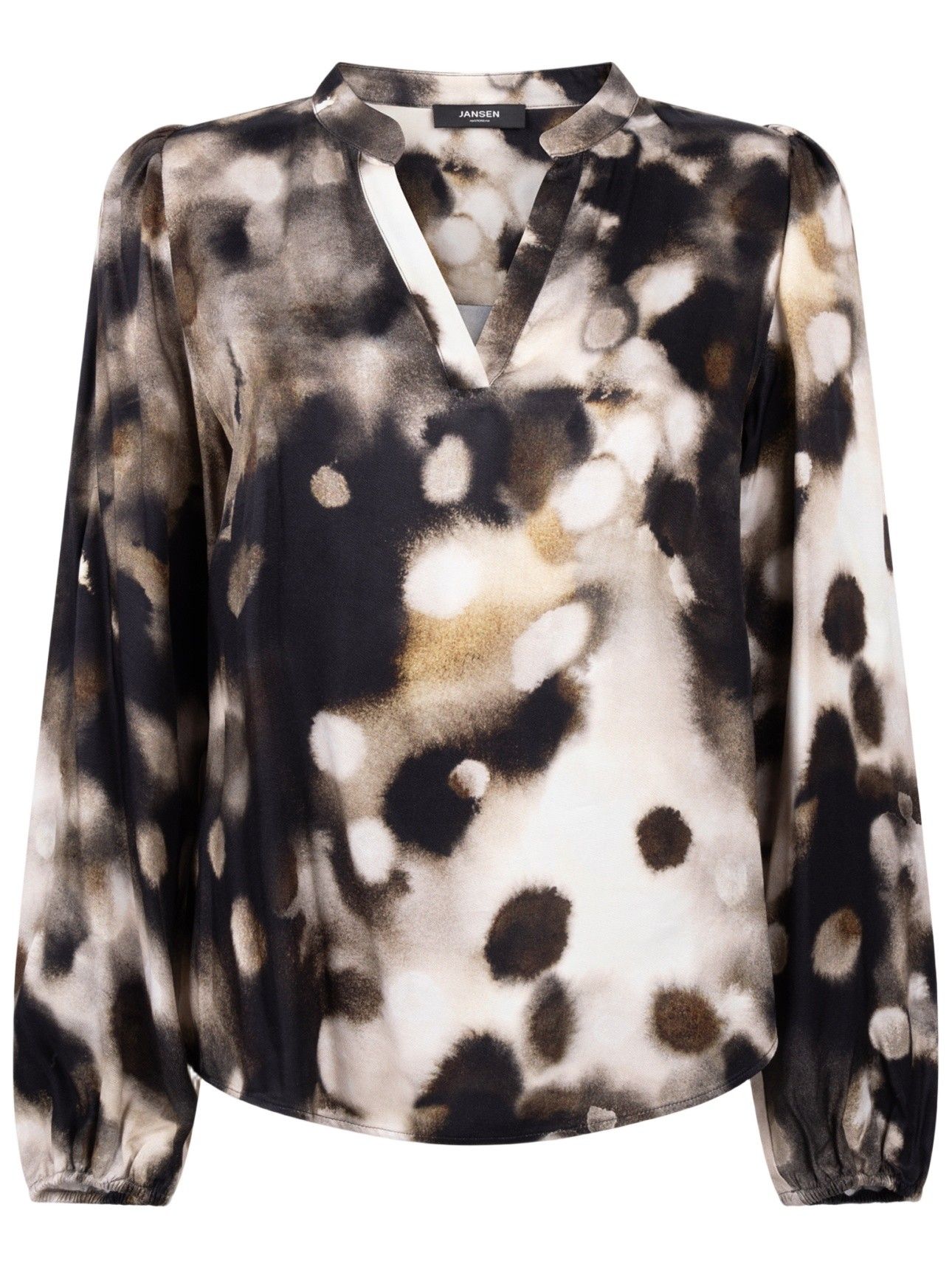 JANSEN AMSTERDAM - BLOUSE - Bruin
