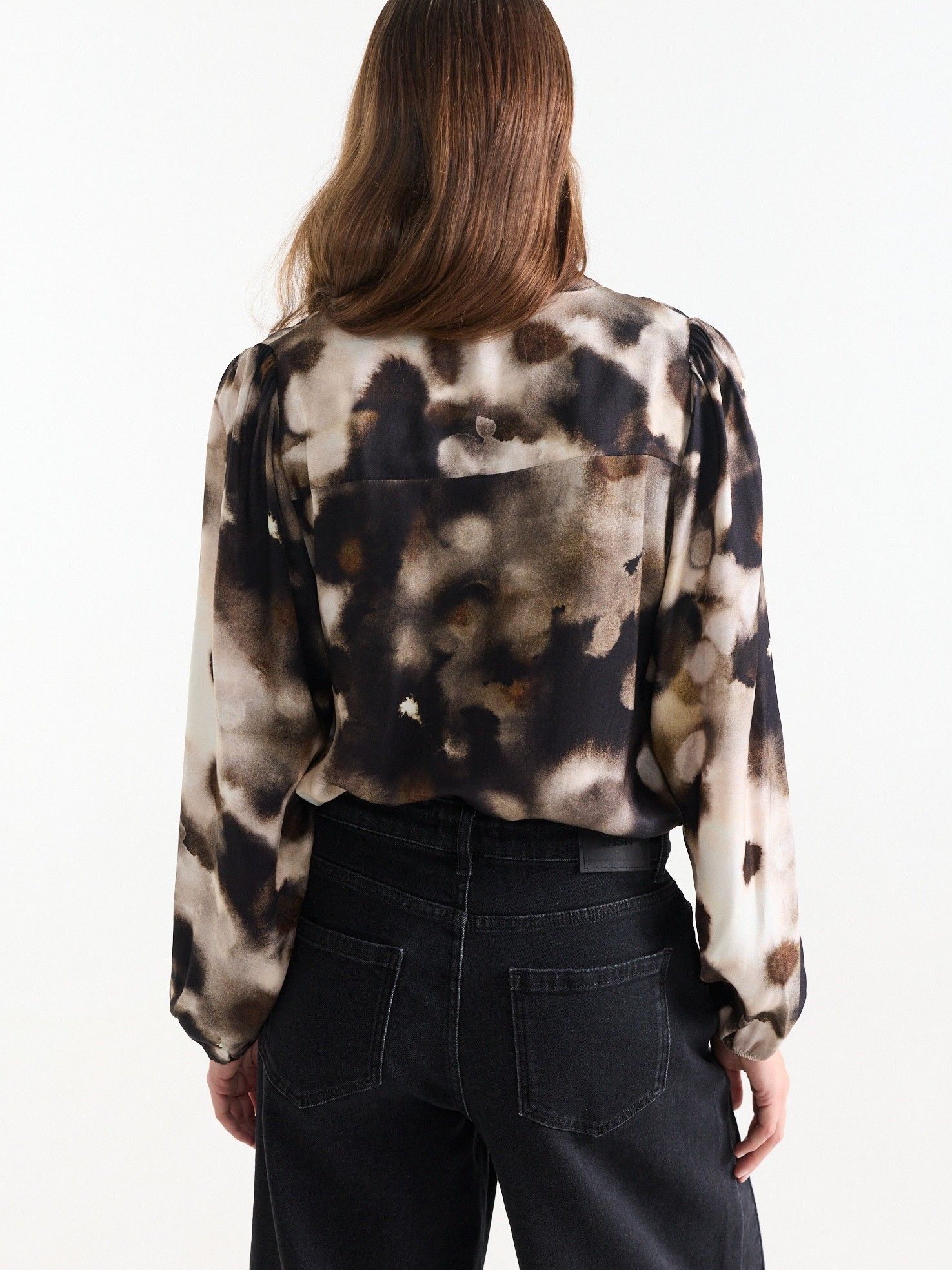 JANSEN AMSTERDAM - BLOUSE - Bruin