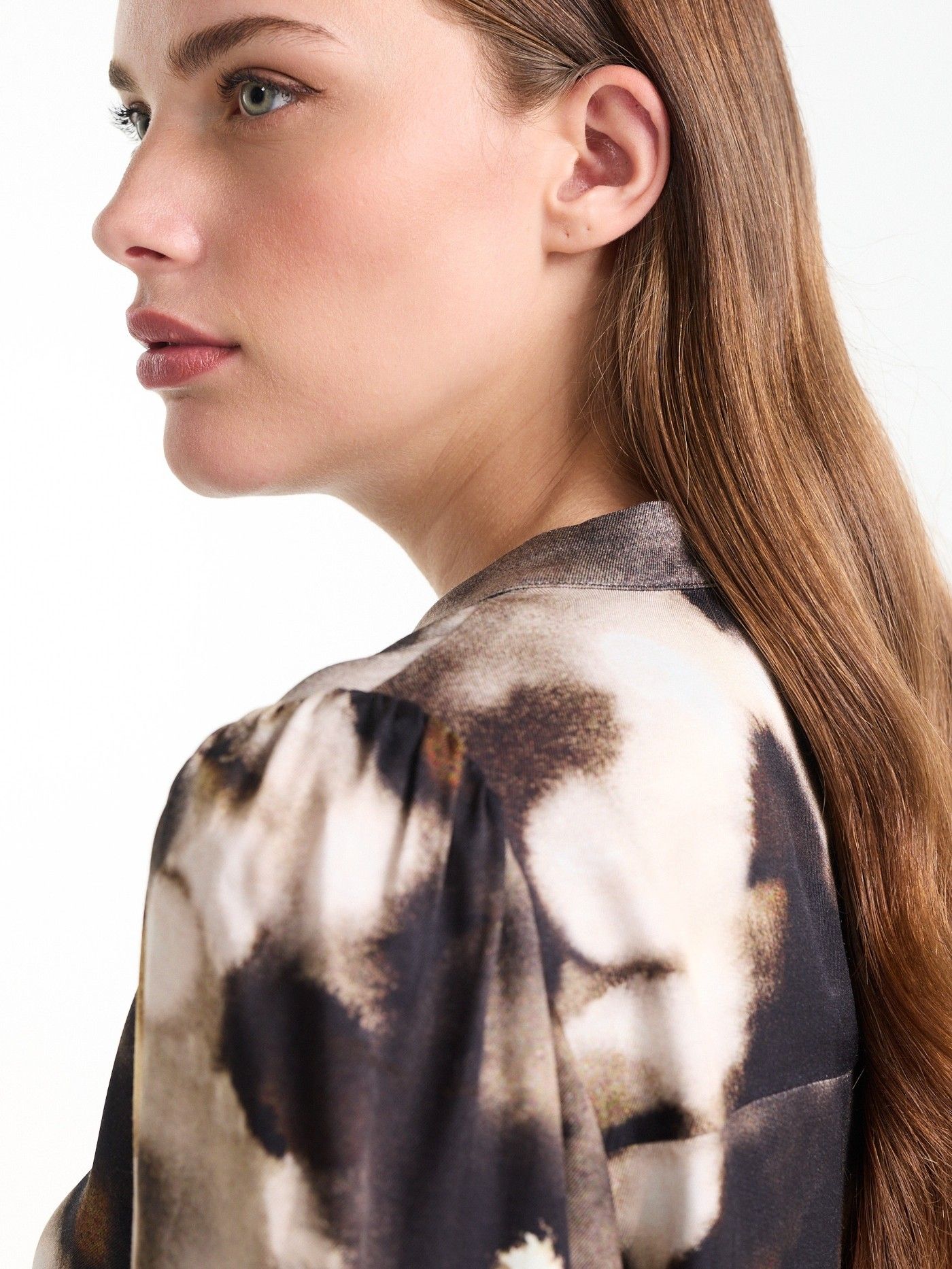 JANSEN AMSTERDAM - BLOUSE - Bruin
