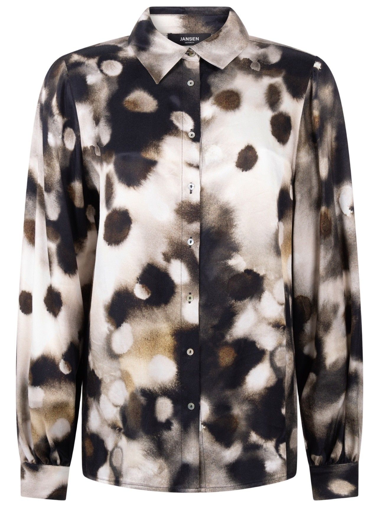 JANSEN AMSTERDAM - BLOUSE - Bruin