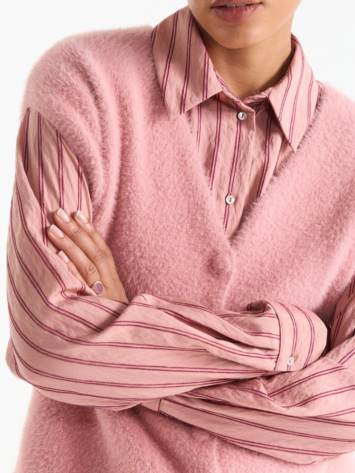 JANSEN AMSTERDAM - GILET - Roze
