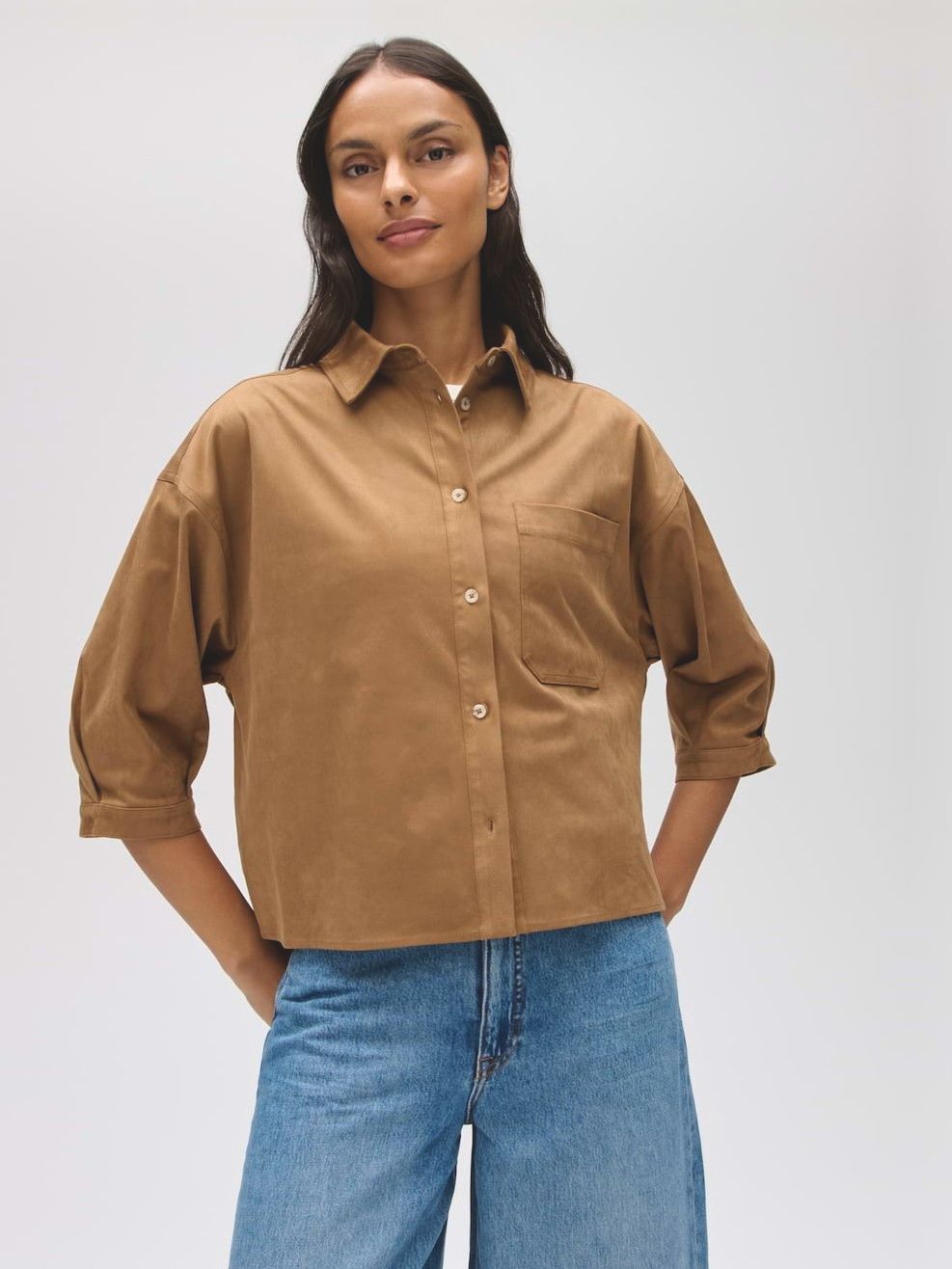 OPUS - BLOUSE - Bruin