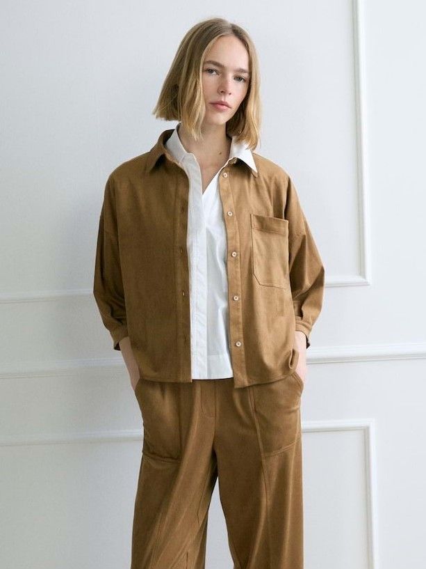 OPUS - BLOUSE - Bruin