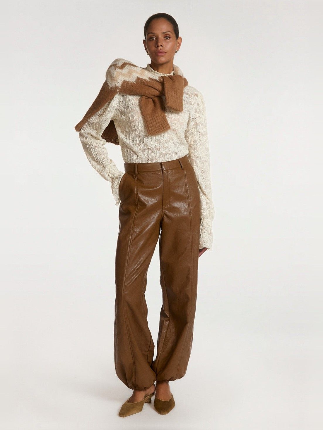 AAIKO - BROEK - Bruin
