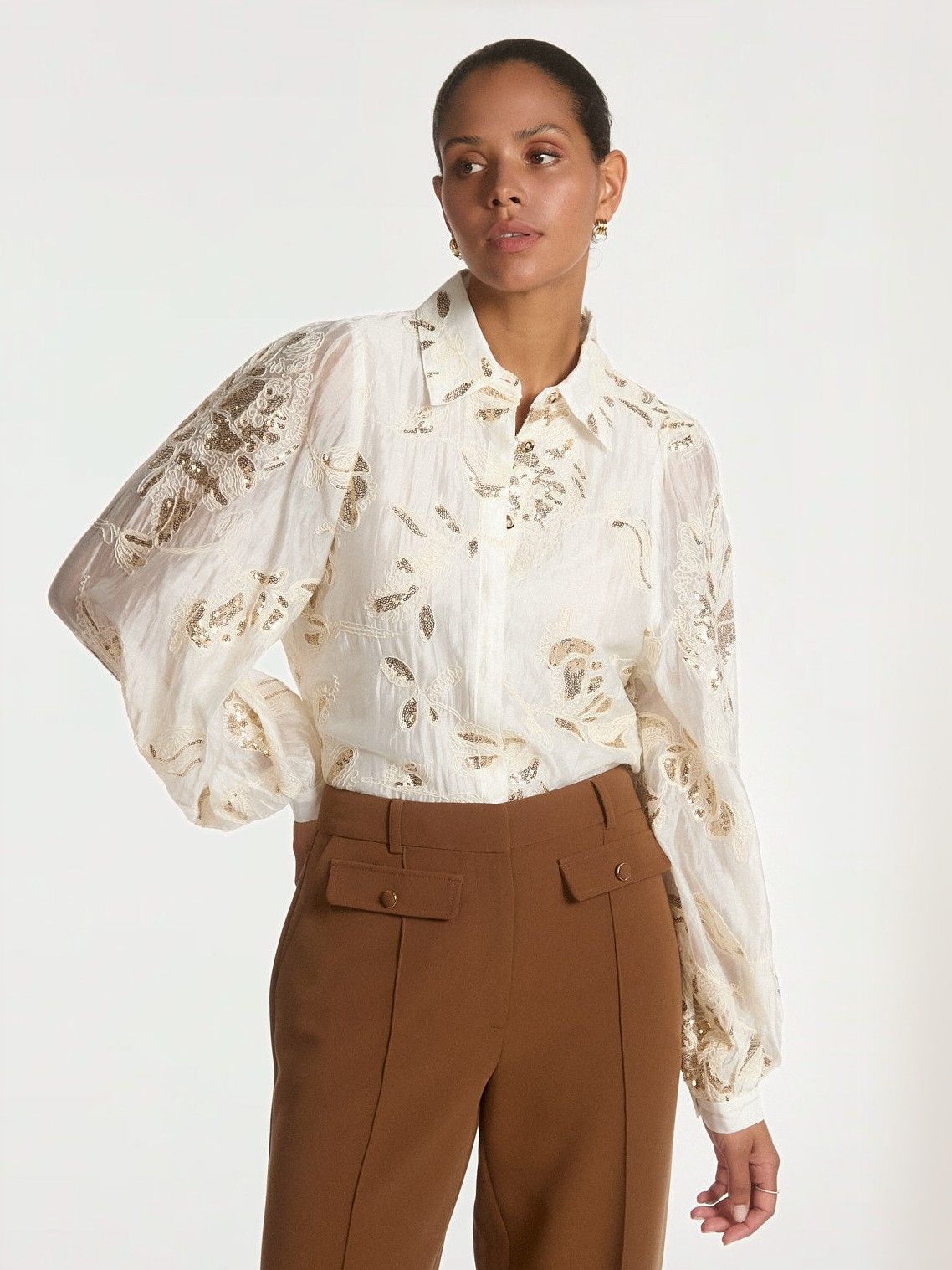 AAIKO - BLOUSE - Off white