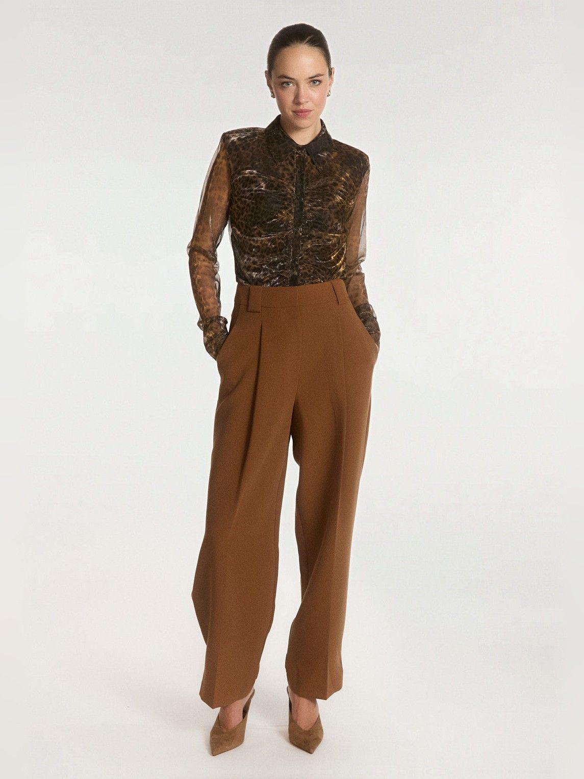 AAIKO - BROEK - Bruin