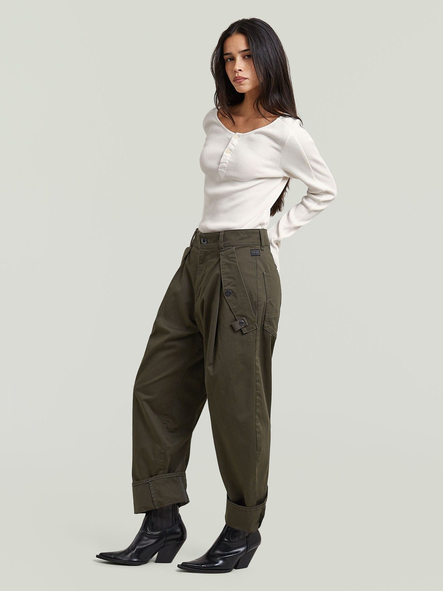 G-STAR - BROEK - Groen
