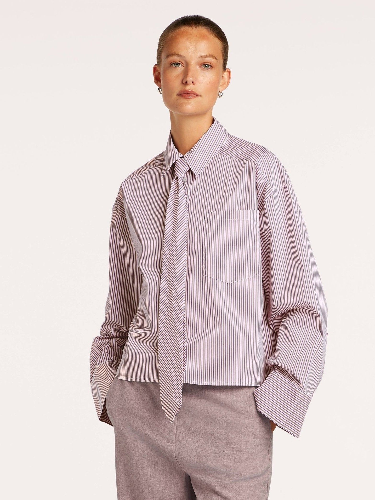 BEAUMONT - BLOUSE - Paars