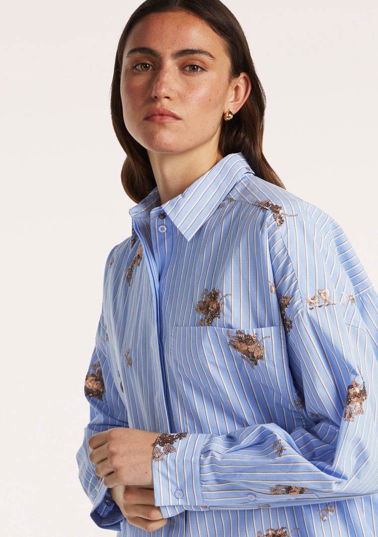 BEAUMONT - BLOUSE - Blauw
