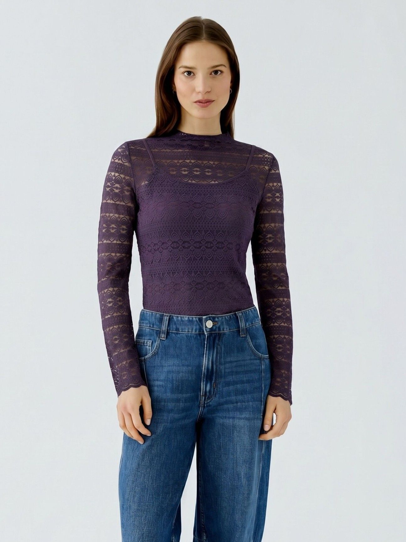 OUI - SHIRT - Paars