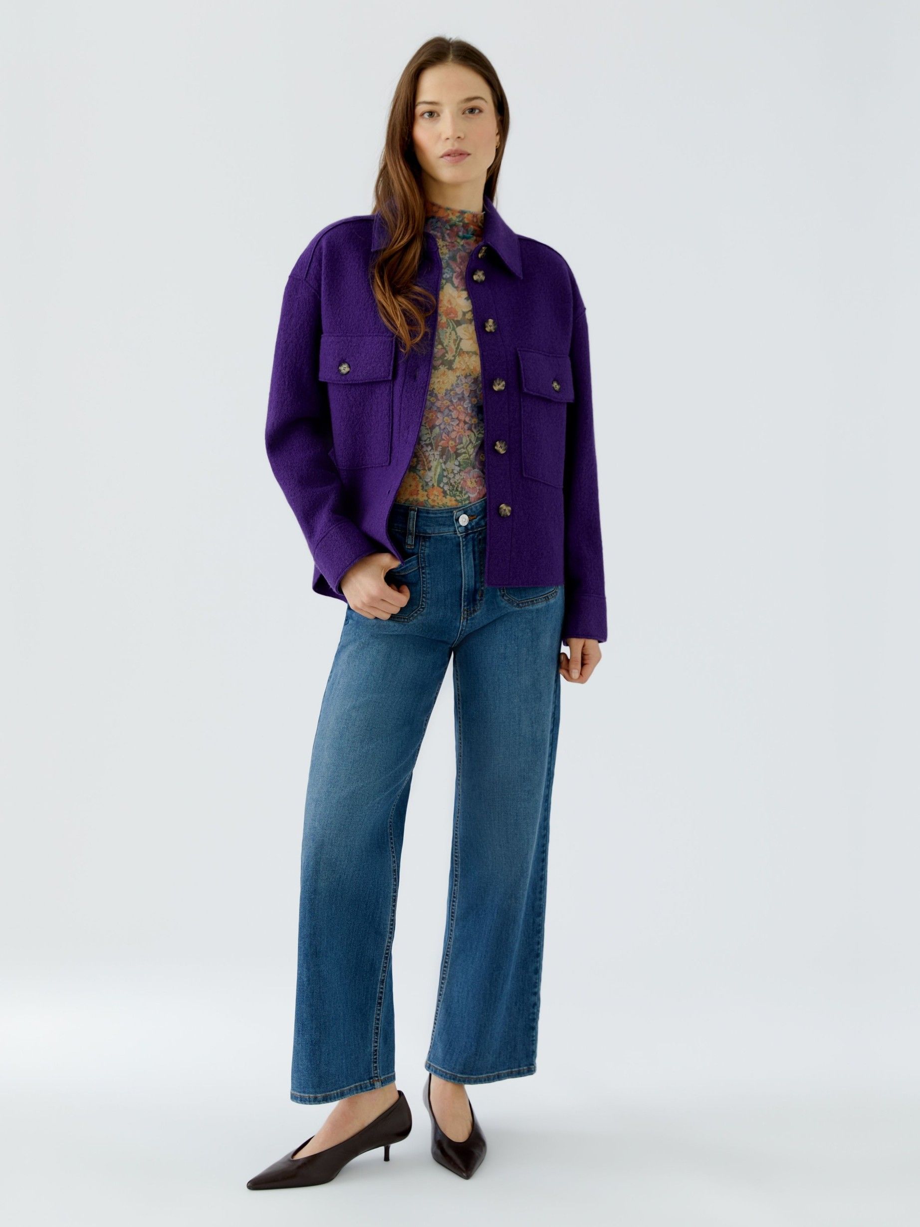 OUI - BLAZER - Paars