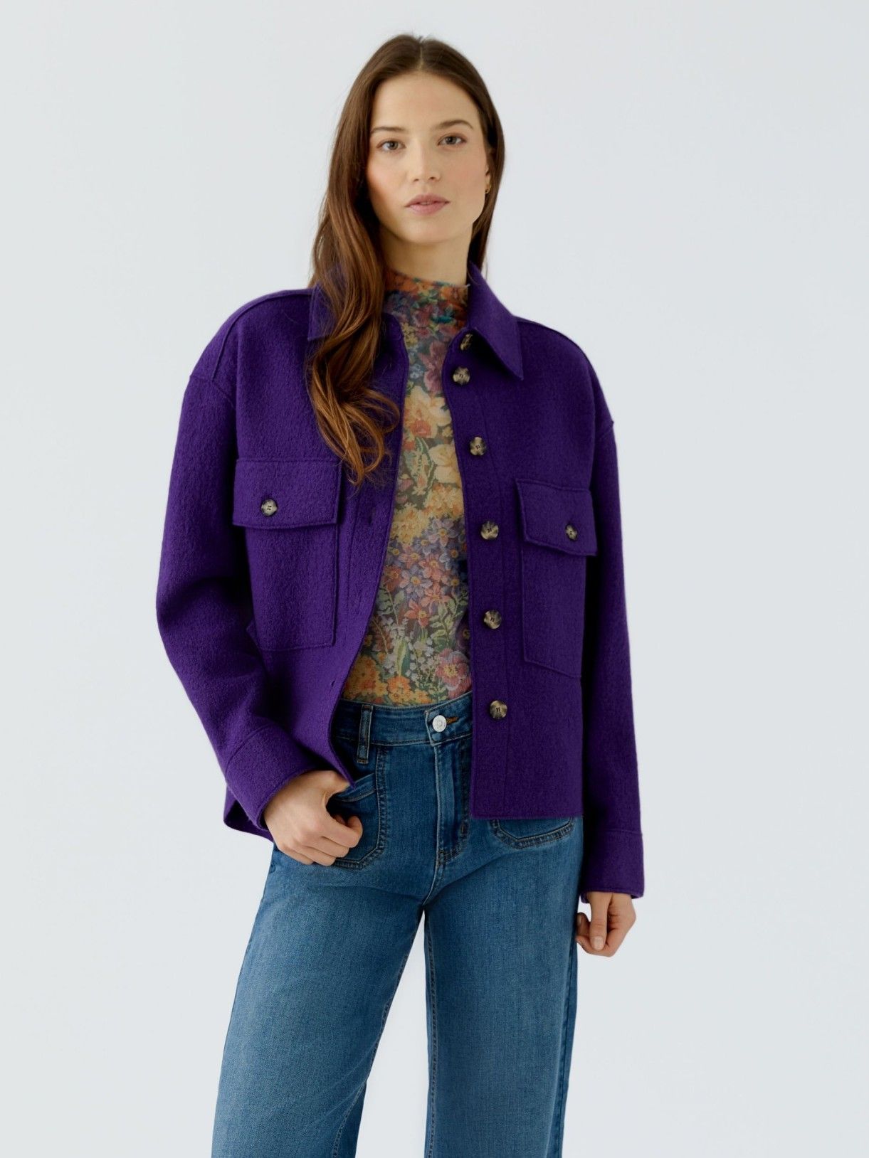 OUI - BLAZER - Paars