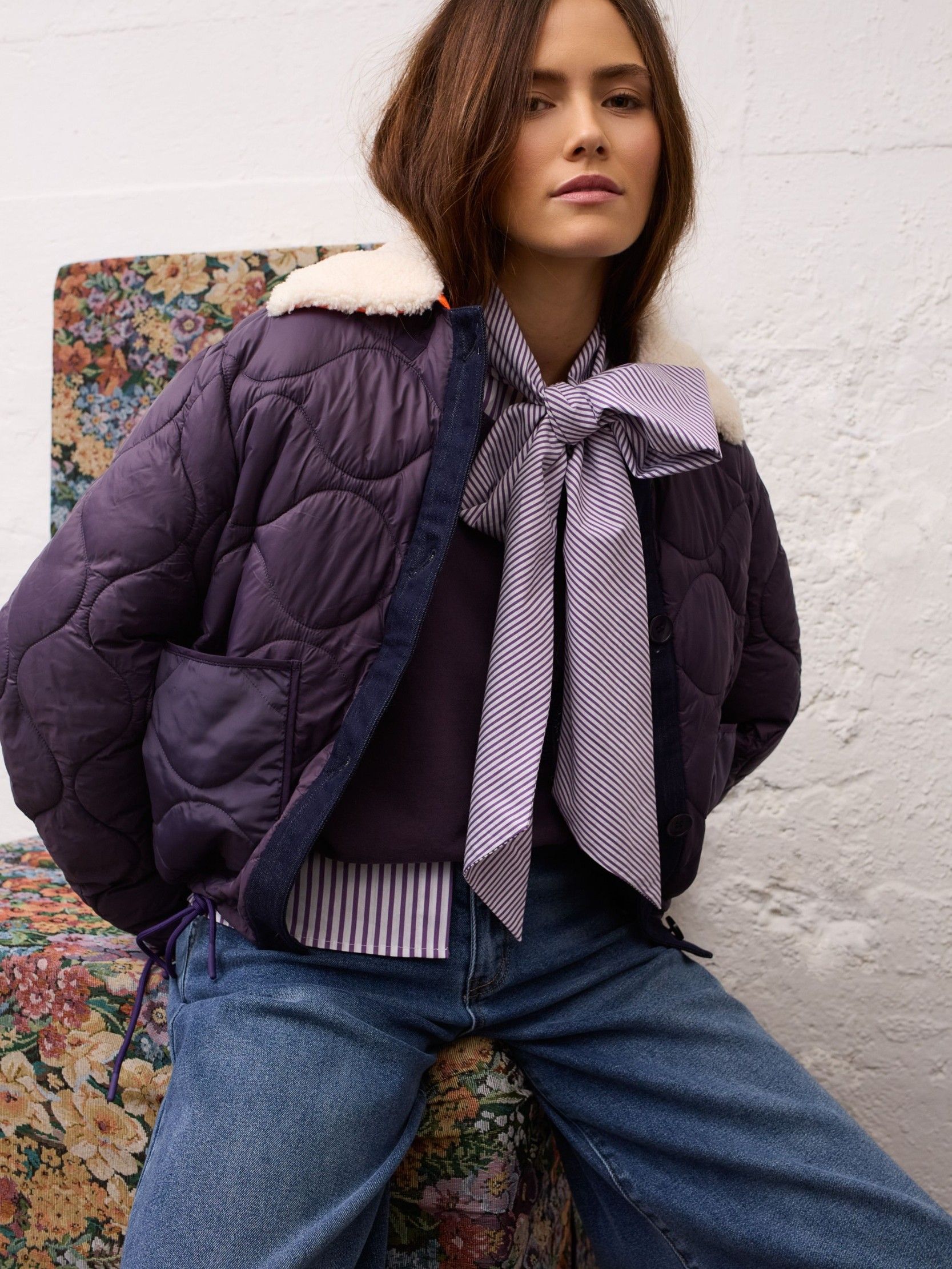 OUI - BLOUSE - Paars