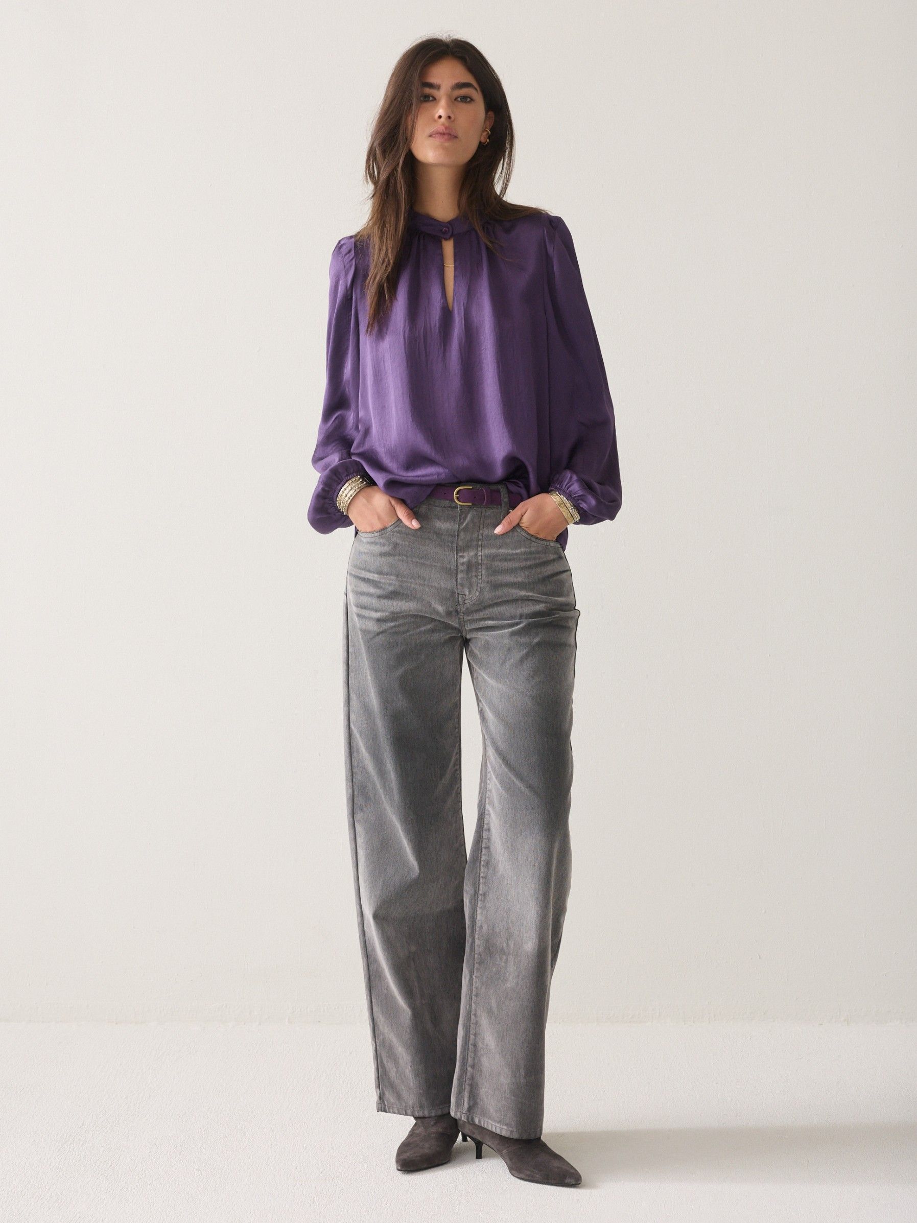 SUMMUM - BLOUSE - Paars