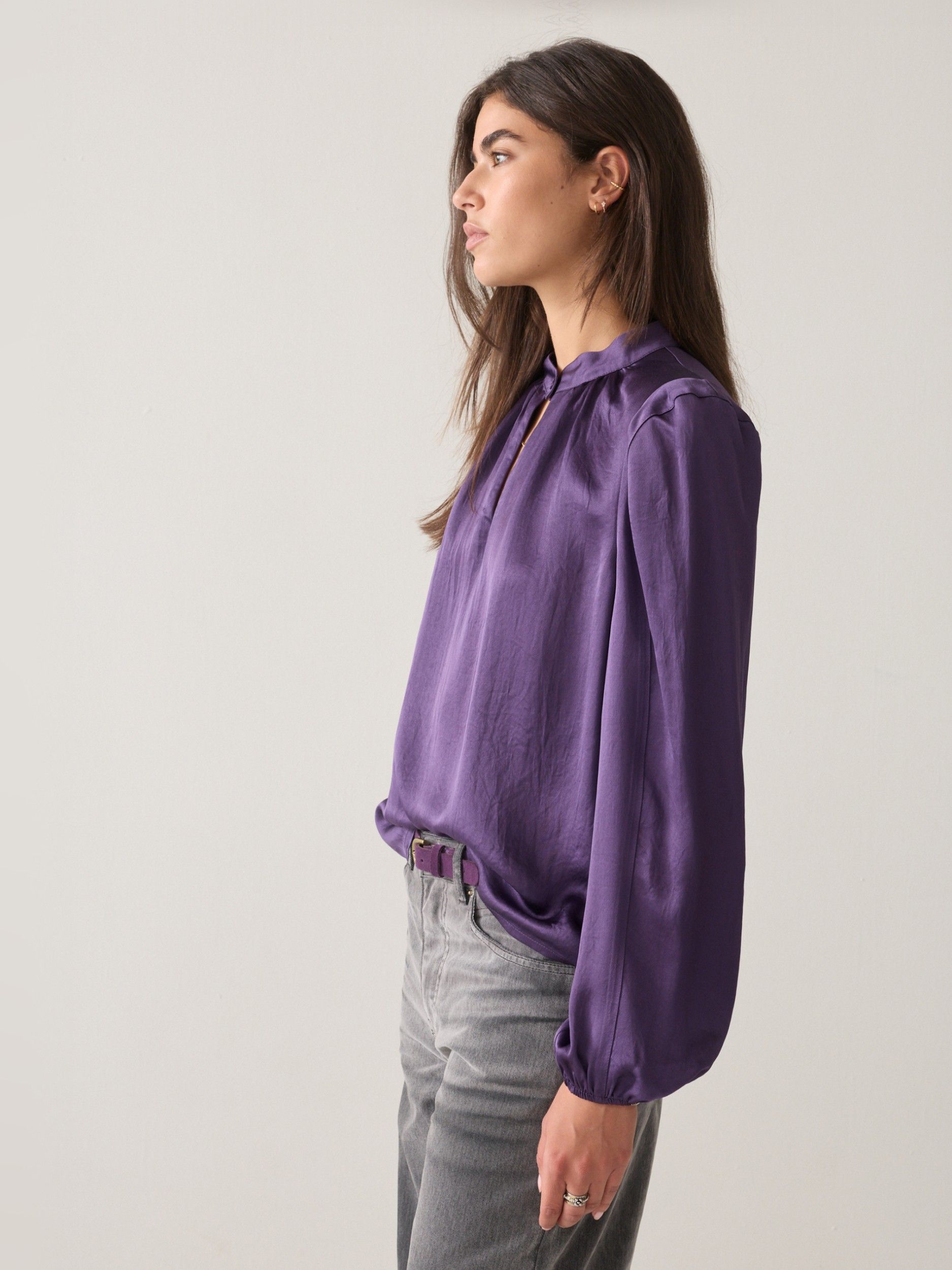 SUMMUM - BLOUSE - Paars