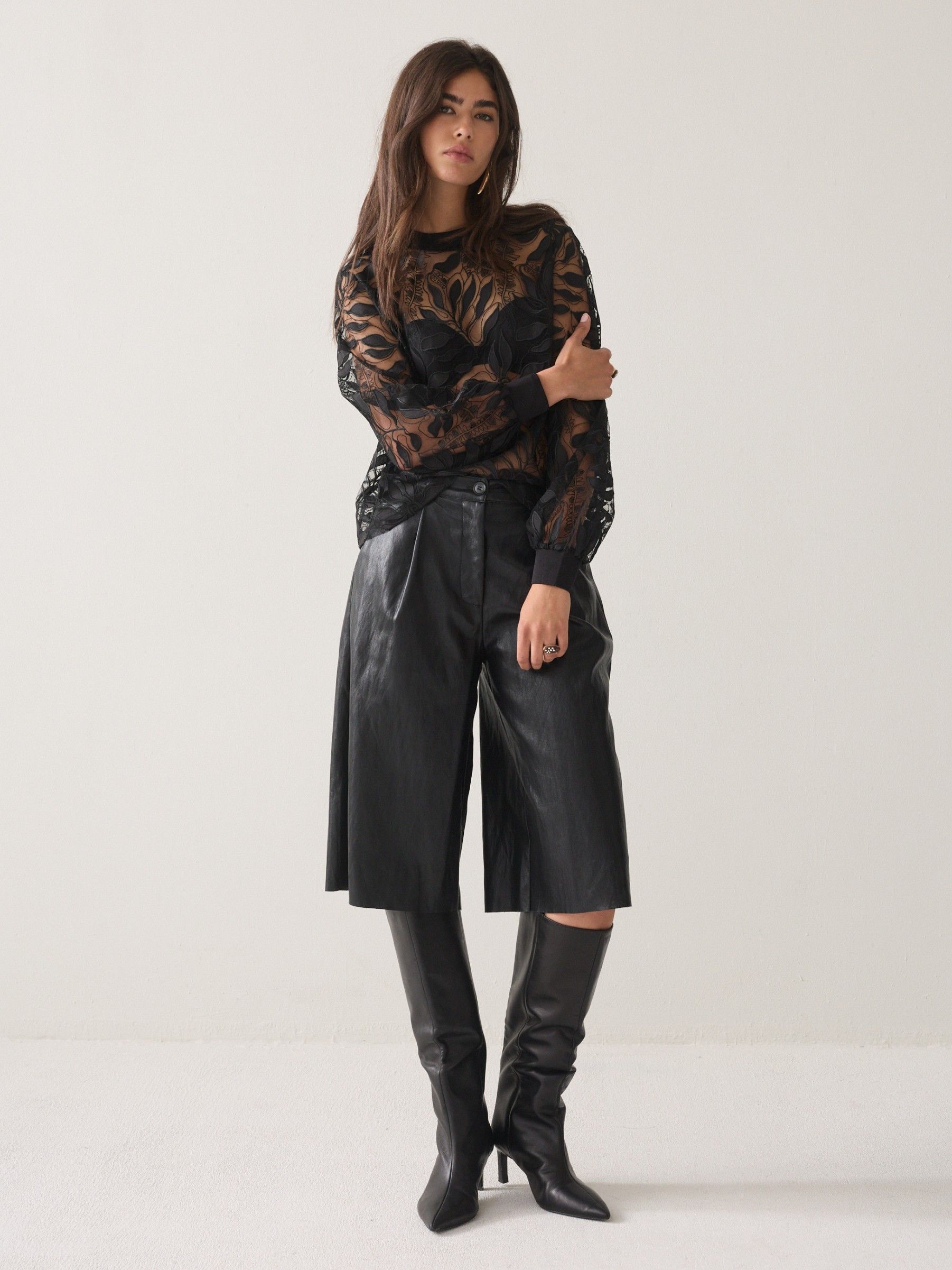 SUMMUM - BLOUSE - Zwart