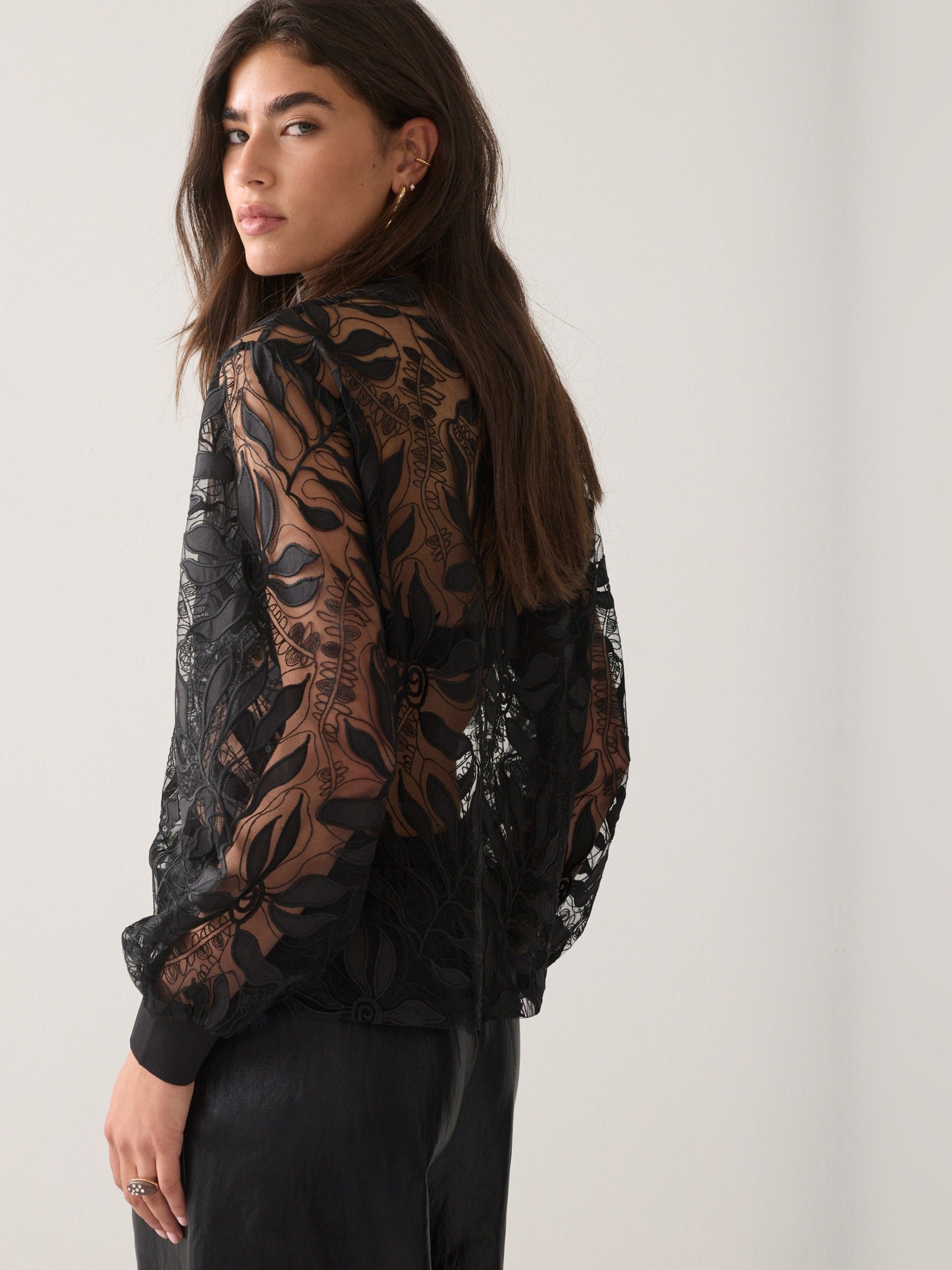 SUMMUM - BLOUSE - Zwart