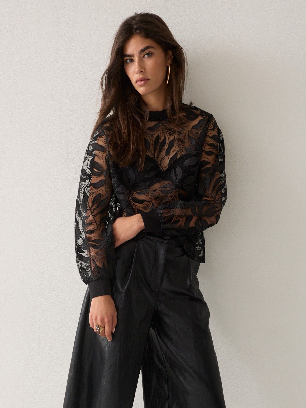 SUMMUM - BLOUSE - Zwart