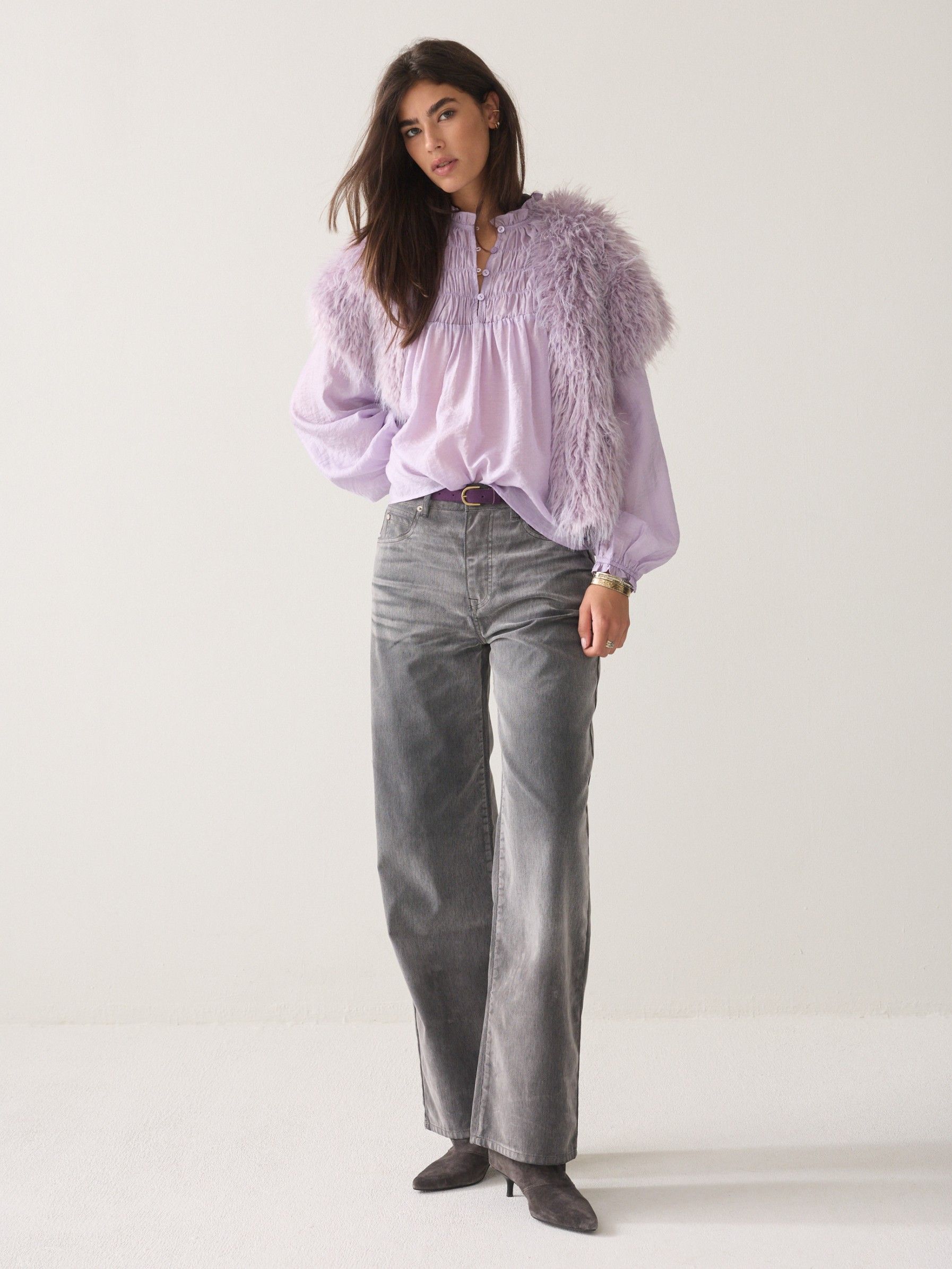 SUMMUM - BLOUSE - Paars