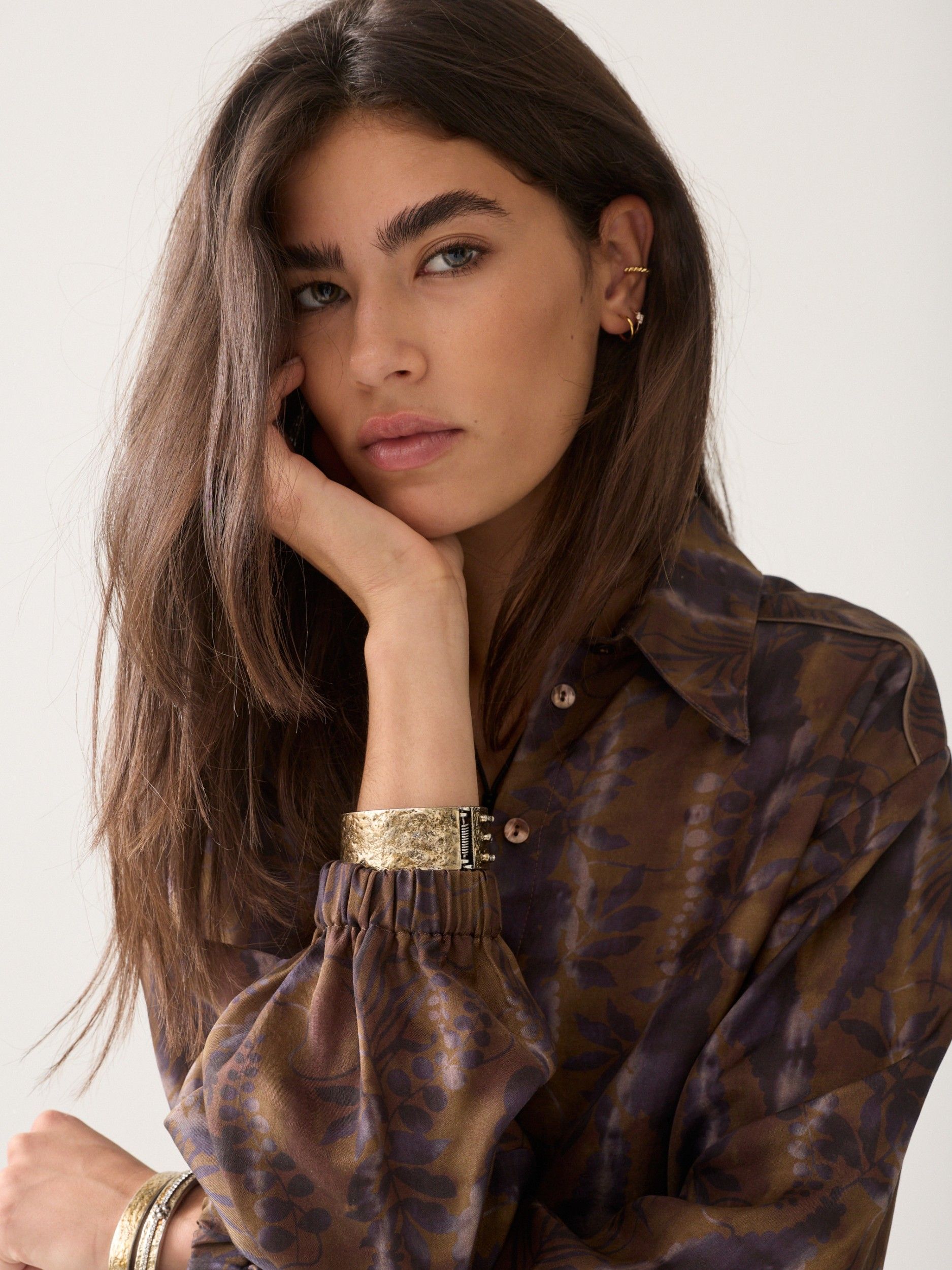 SUMMUM - BLOUSE - Bruin