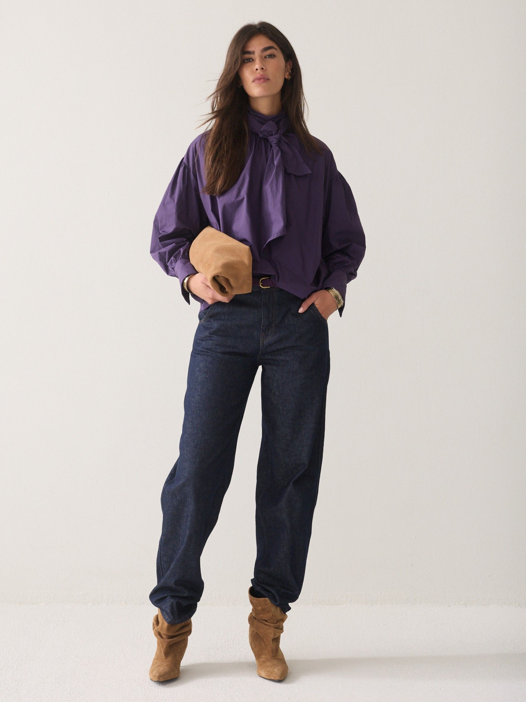SUMMUM - BLOUSE - Paars