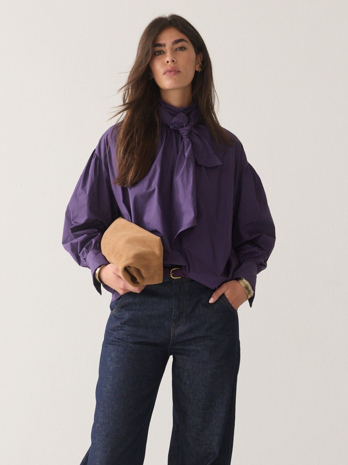 SUMMUM - BLOUSE - Paars