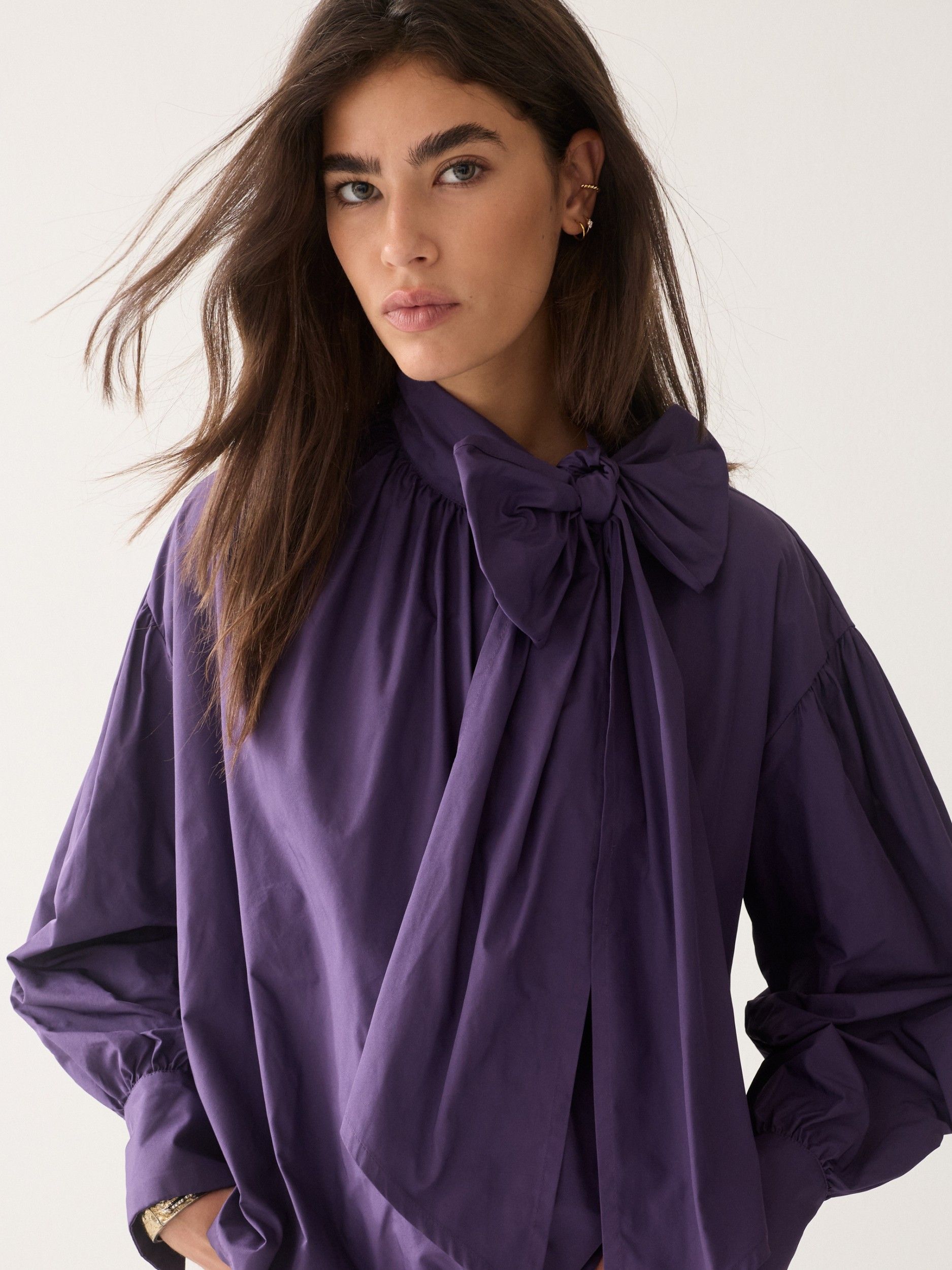 SUMMUM - BLOUSE - Paars