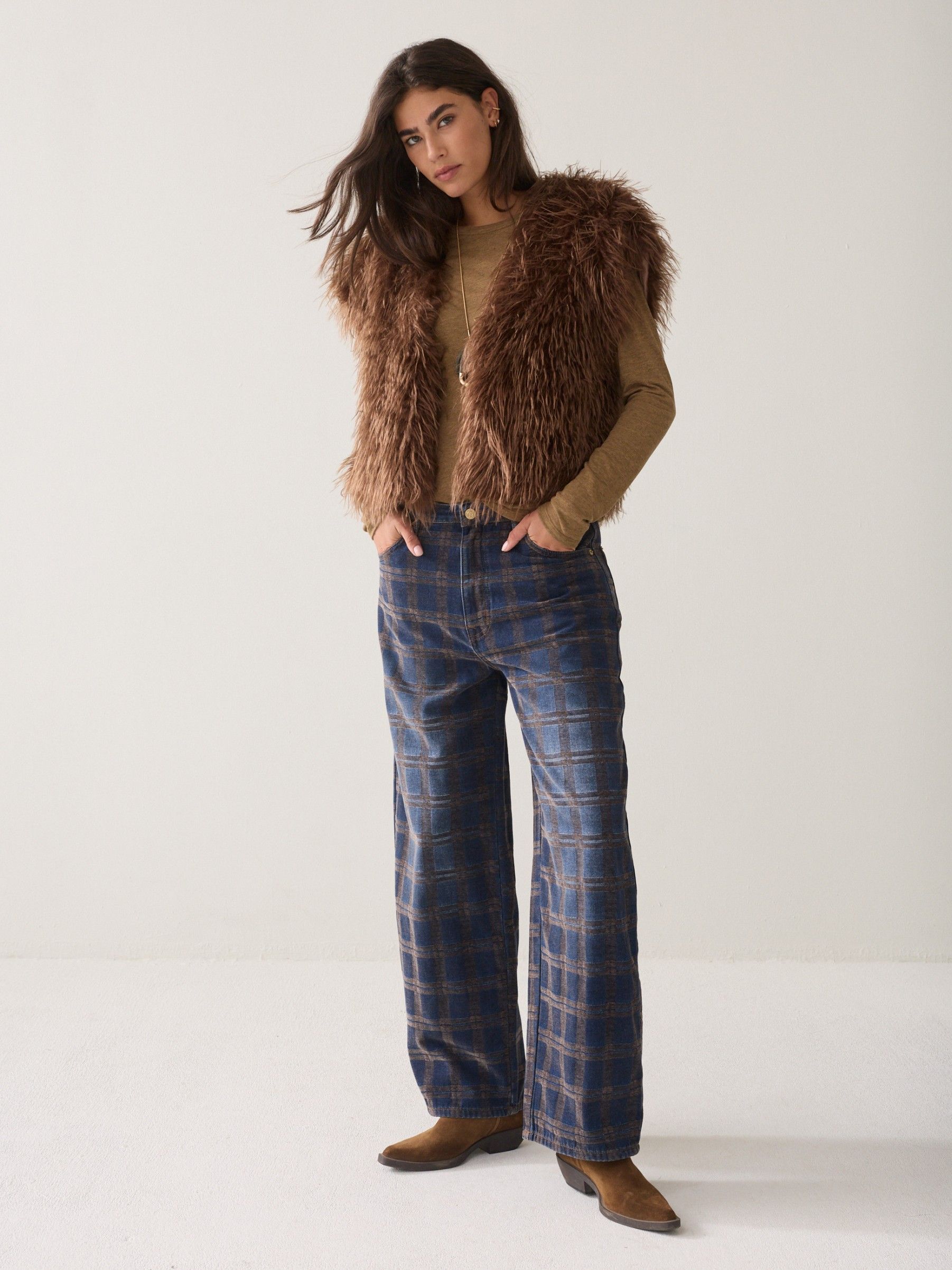 SUMMUM - GILET - Bruin