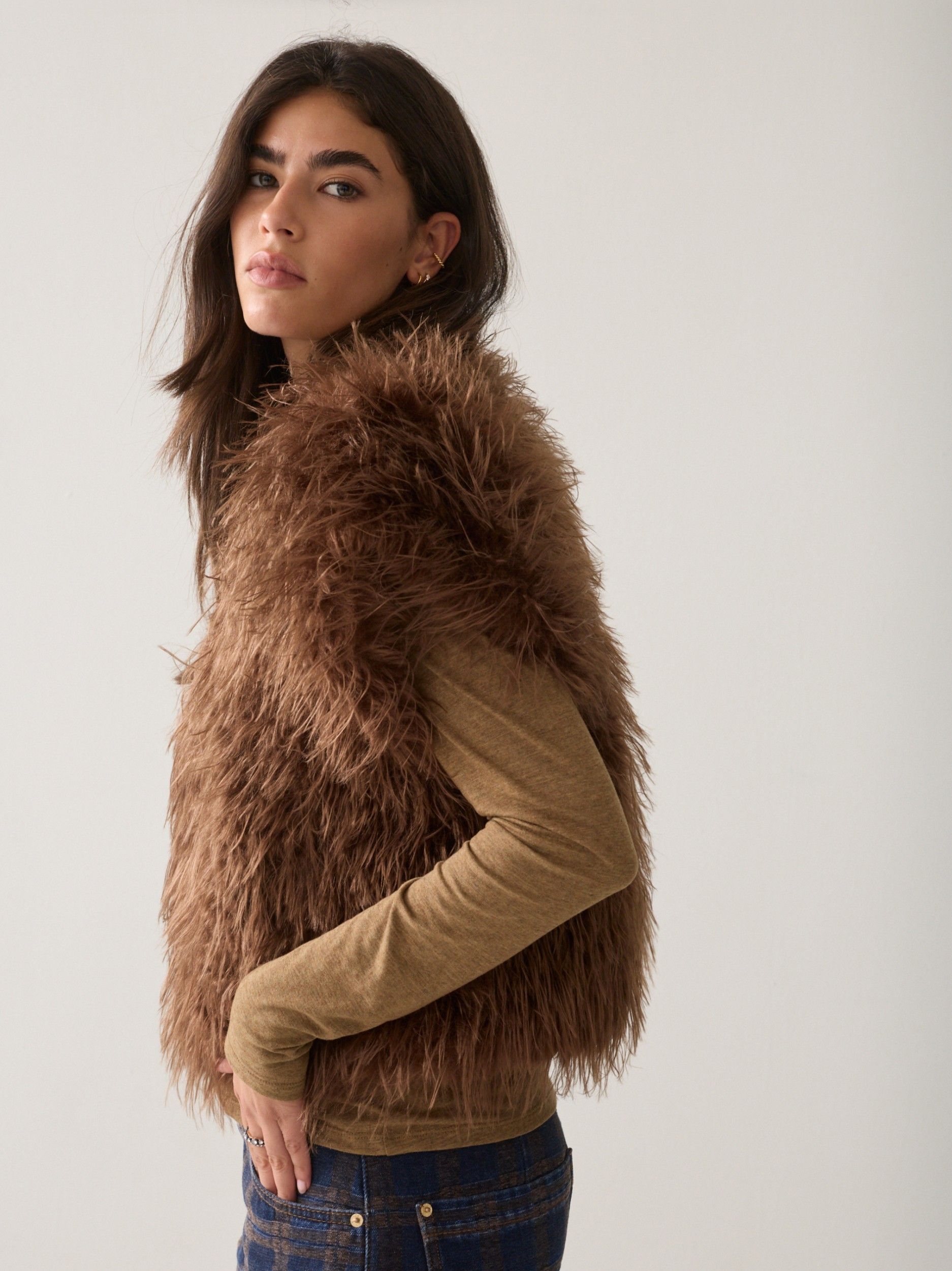 SUMMUM - GILET - Bruin