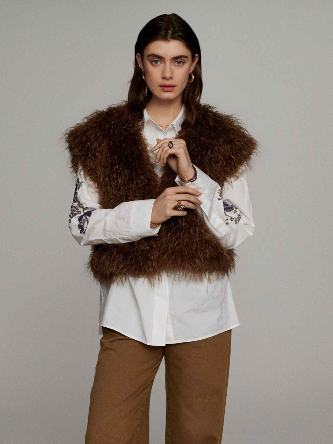 SUMMUM - GILET - Bruin