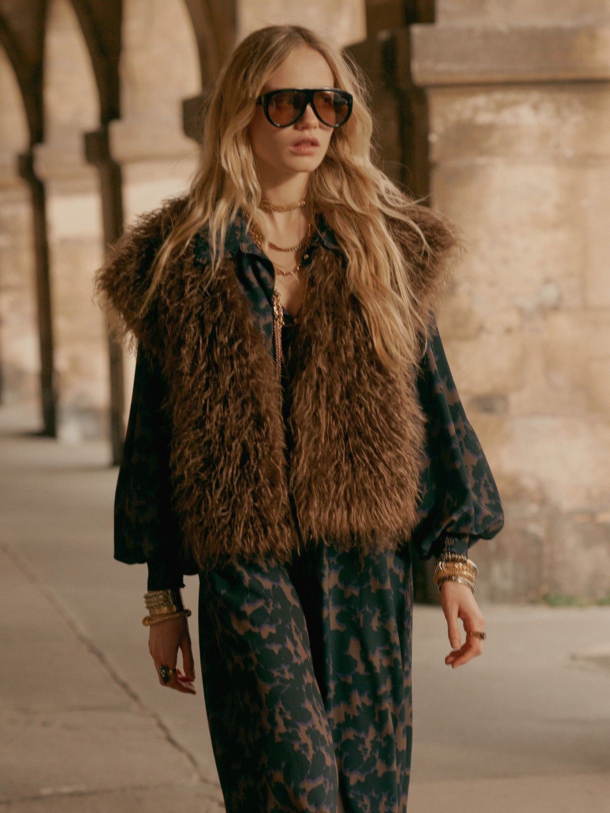 SUMMUM - GILET - Bruin