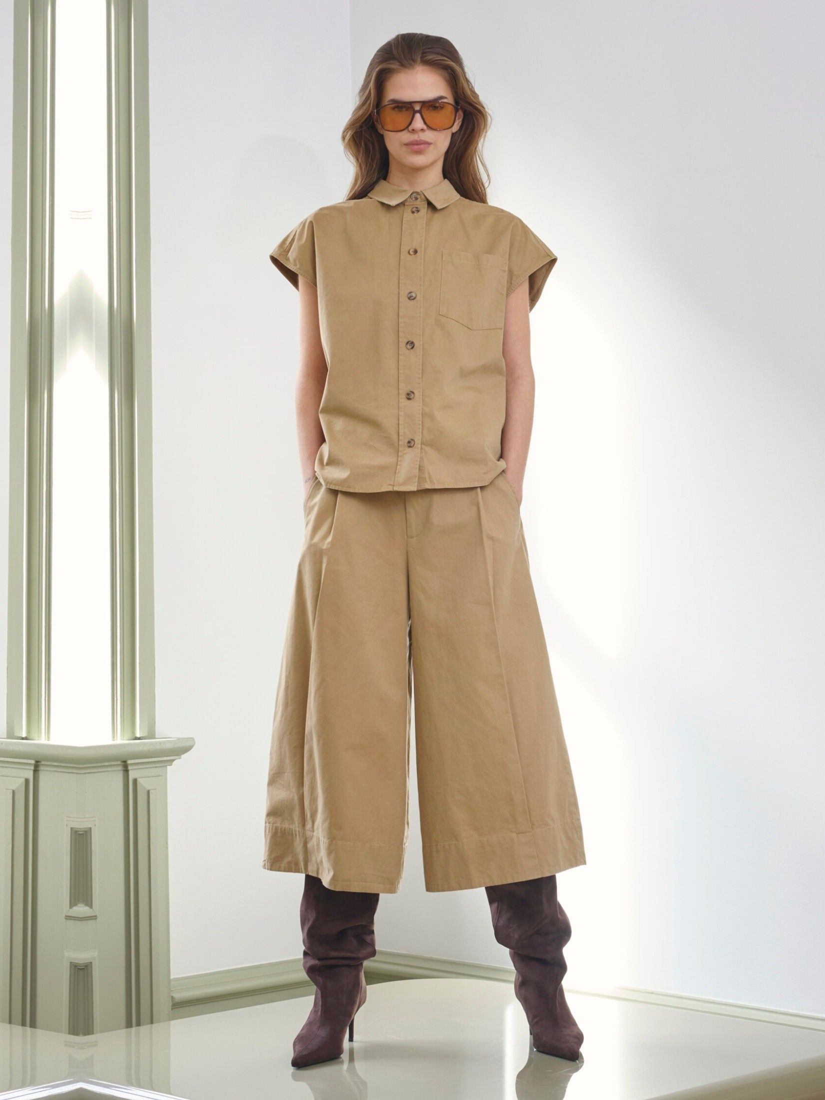 CO'COUTURE - BROEK - Beige