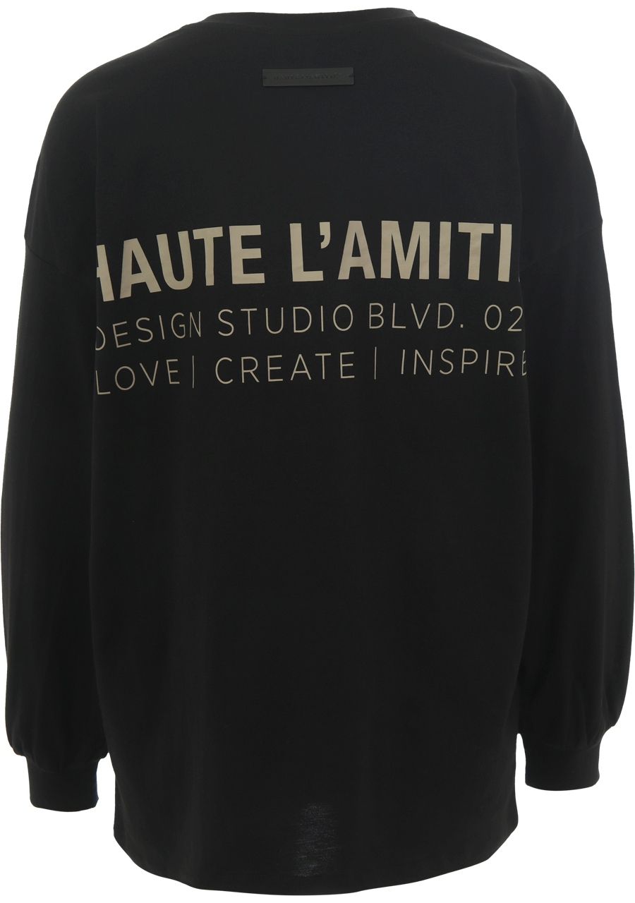 HAUTE L'AMITIÉ - SHIRT - Zwart