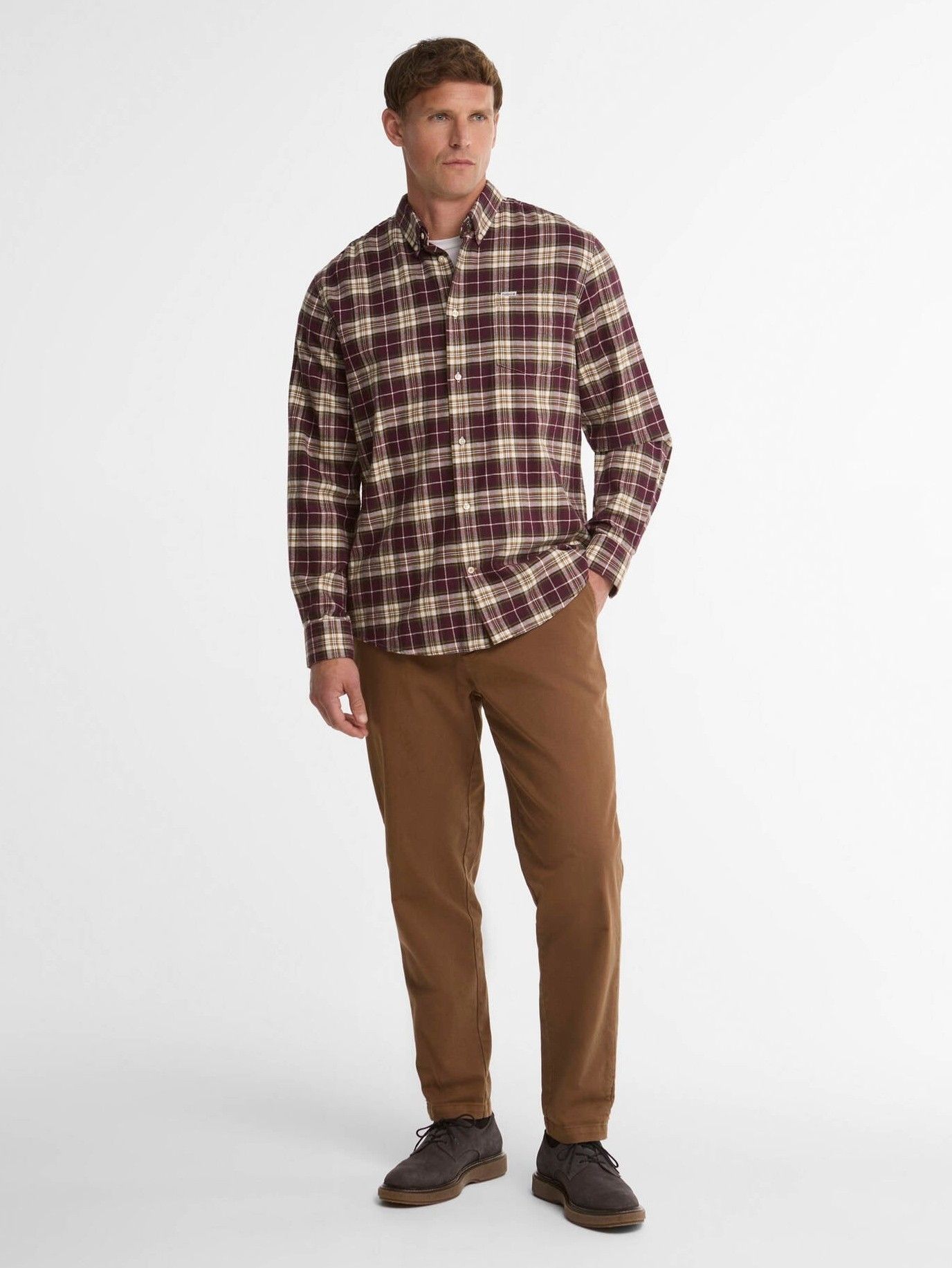 BARBOUR - OVERHEMD - Rood