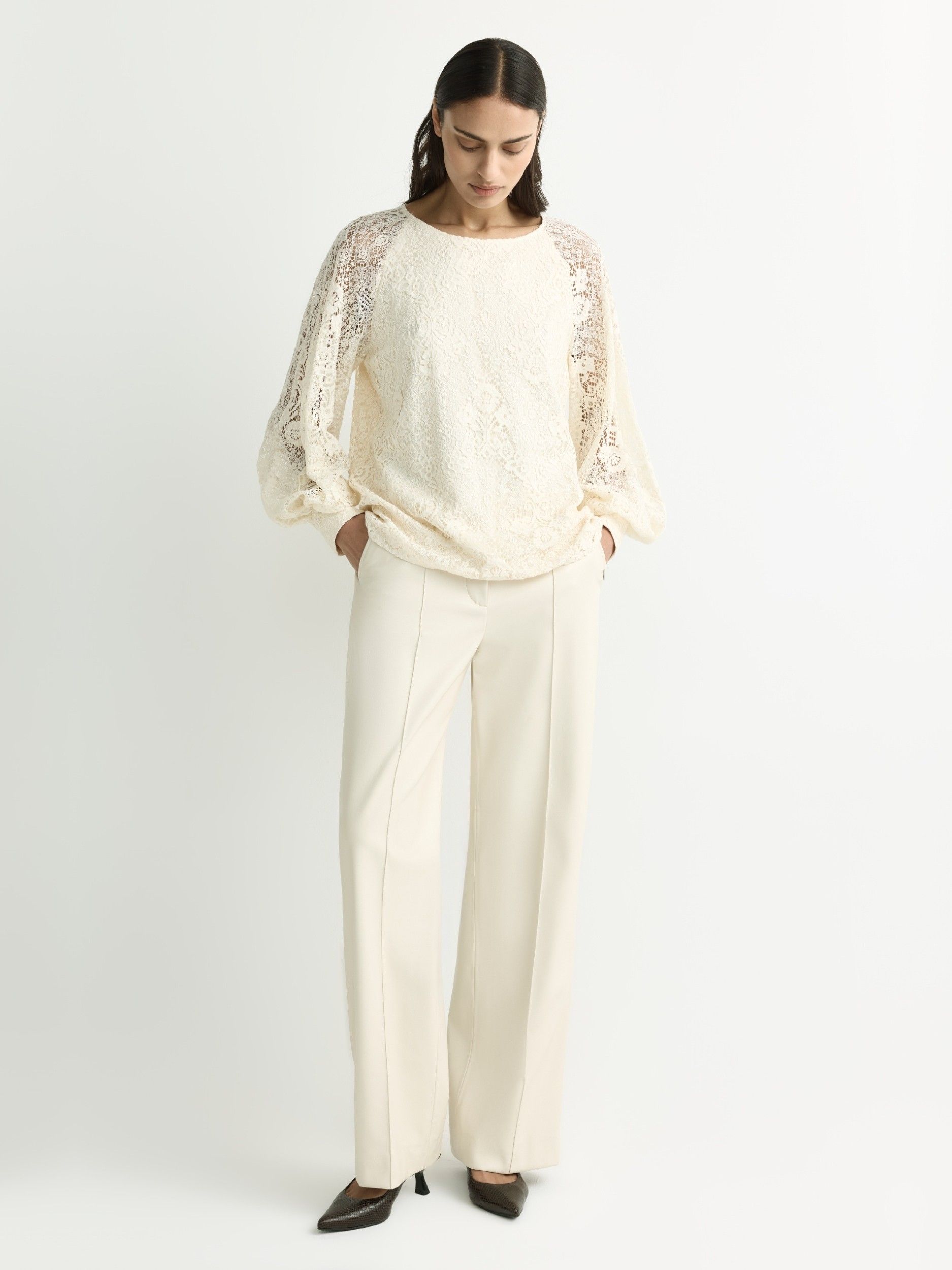 XANDRES - BROEK - Off white