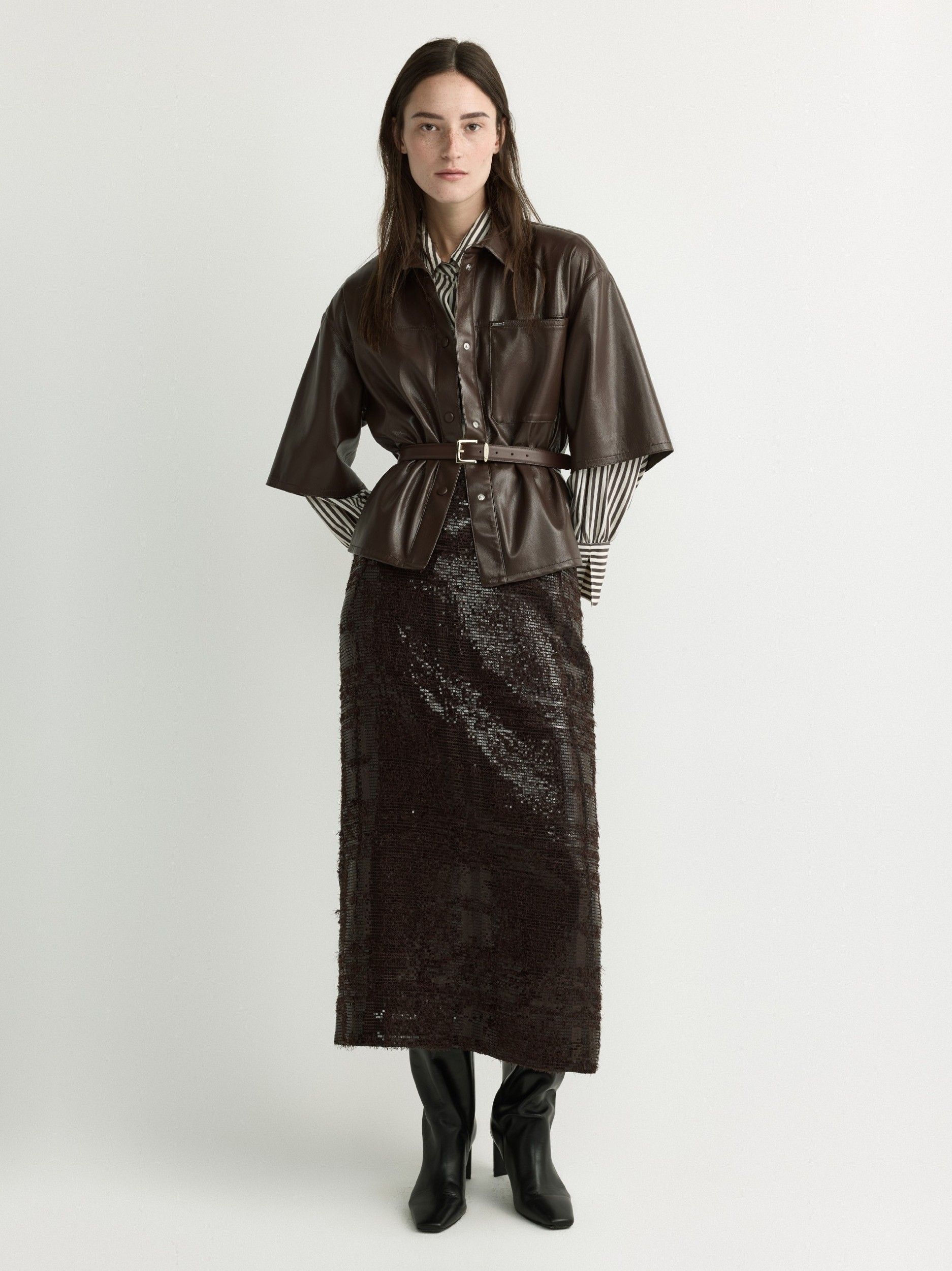 XANDRES - BLOUSE - Bruin