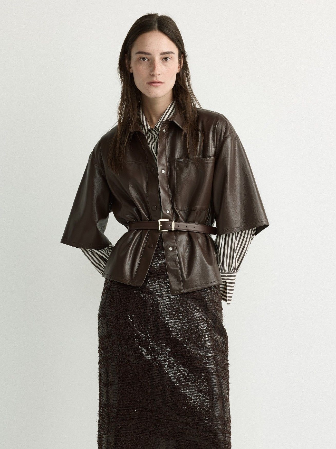 XANDRES - BLOUSE - Bruin